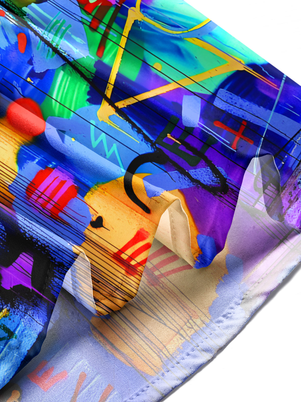 Abstract Men's Pocket Short Sleeve Shirts