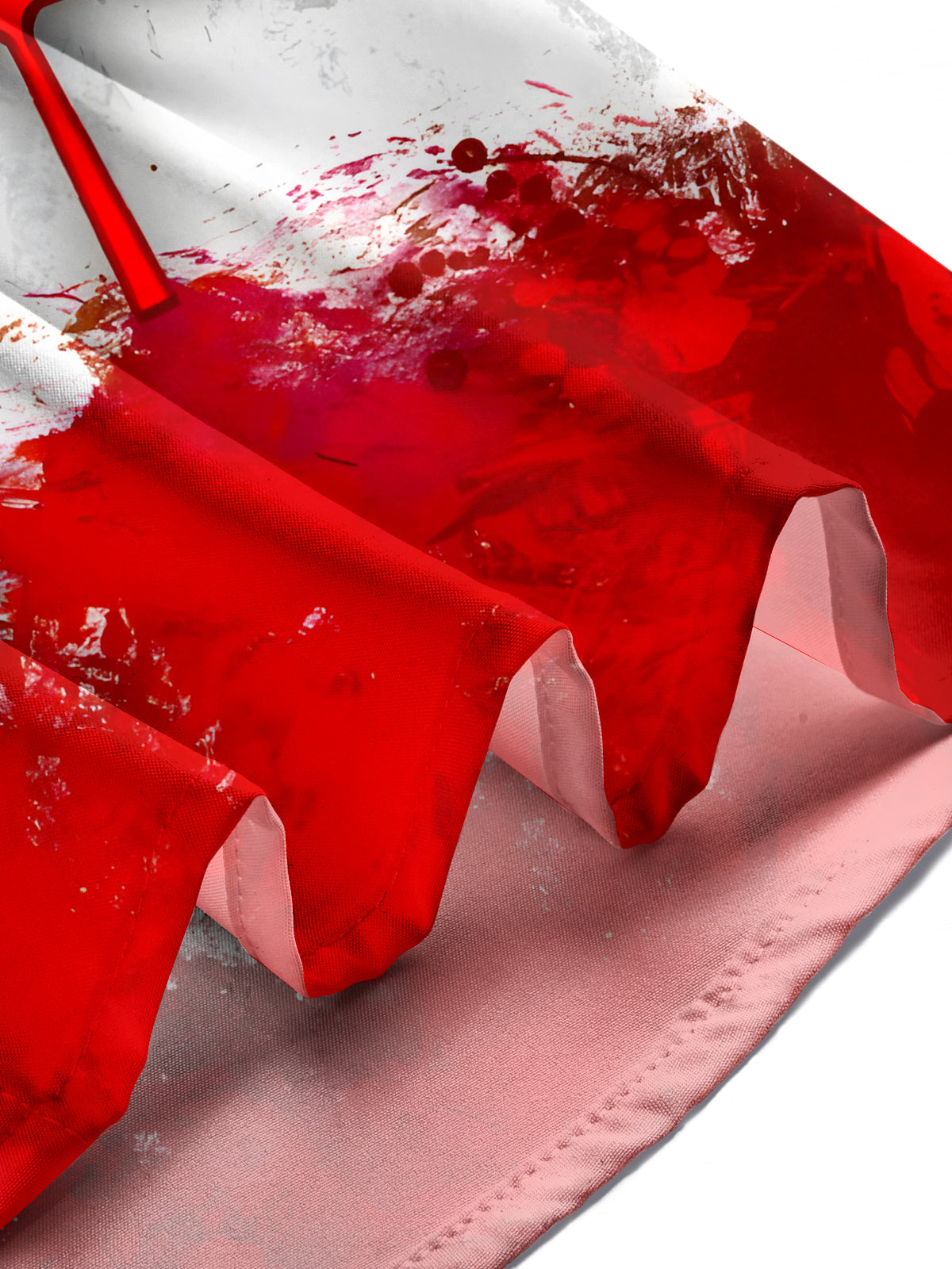 Maple Leaf Print Men's Pocket Short Sleeve Shirts