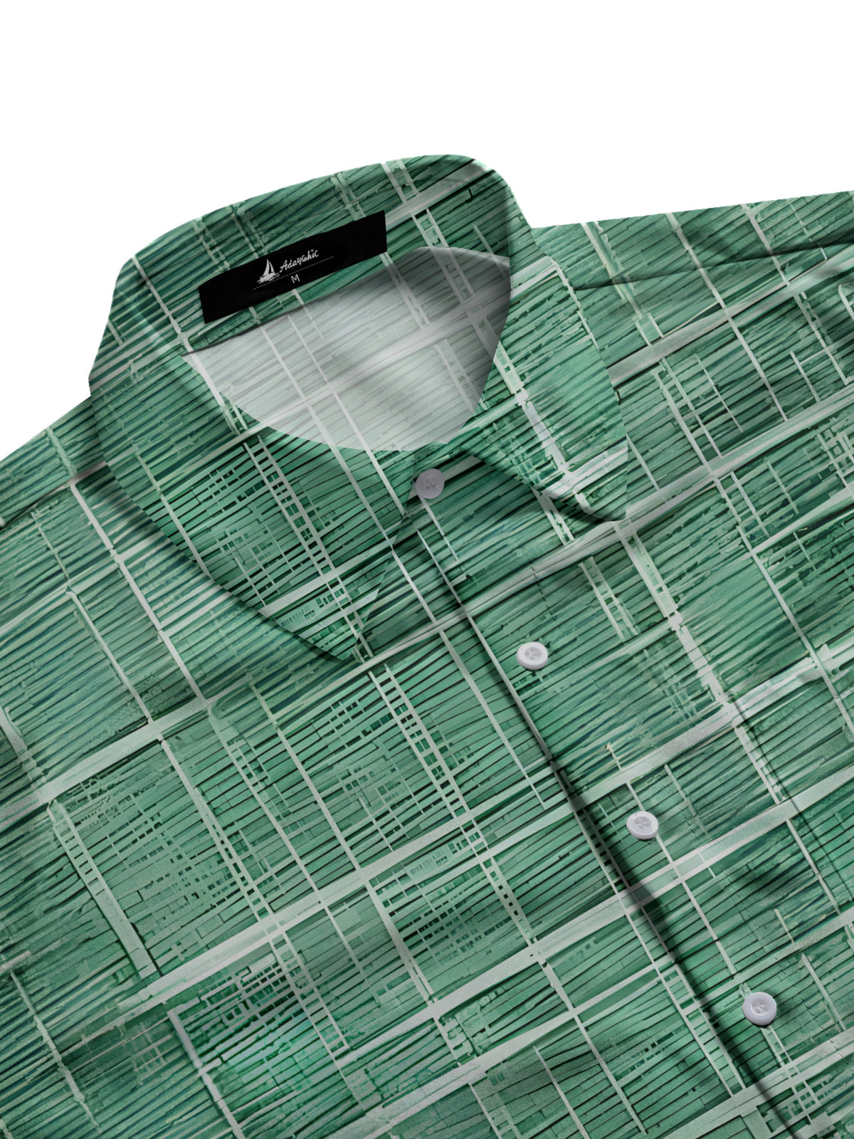 Geometric Print Men's Pocket Short Sleeve Shirts