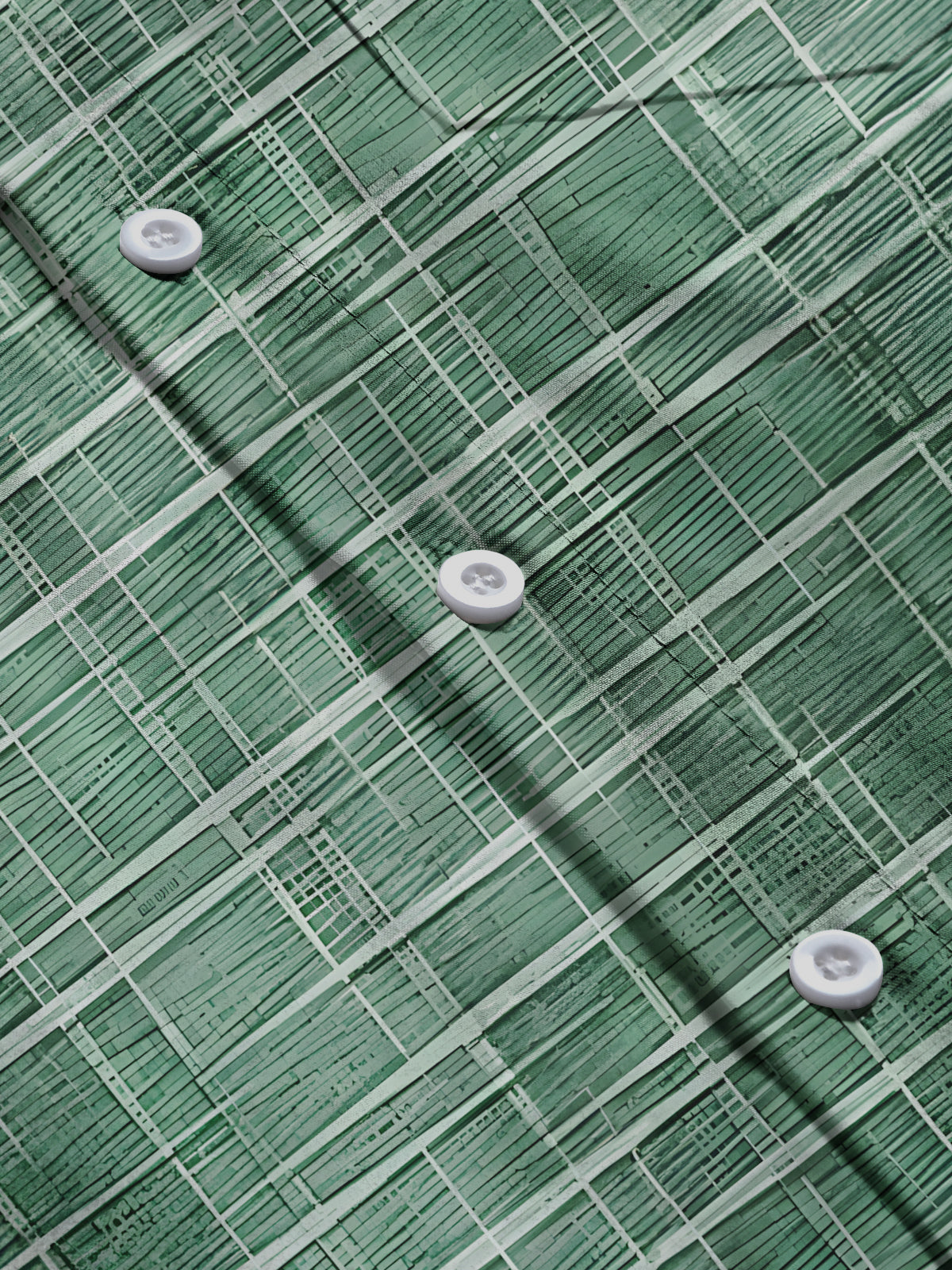 Geometric Print Men's Pocket Short Sleeve Shirts