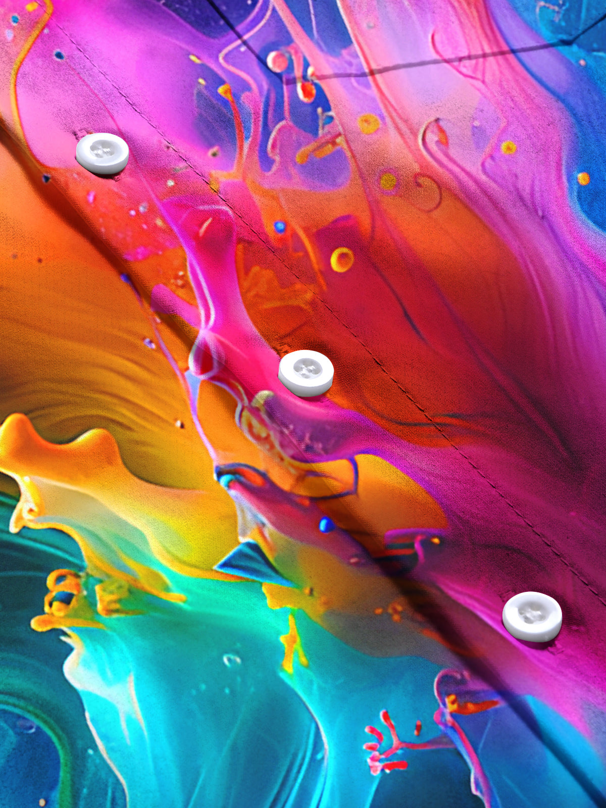 Tie Dye Men's Pocket Short Sleeve Shirts