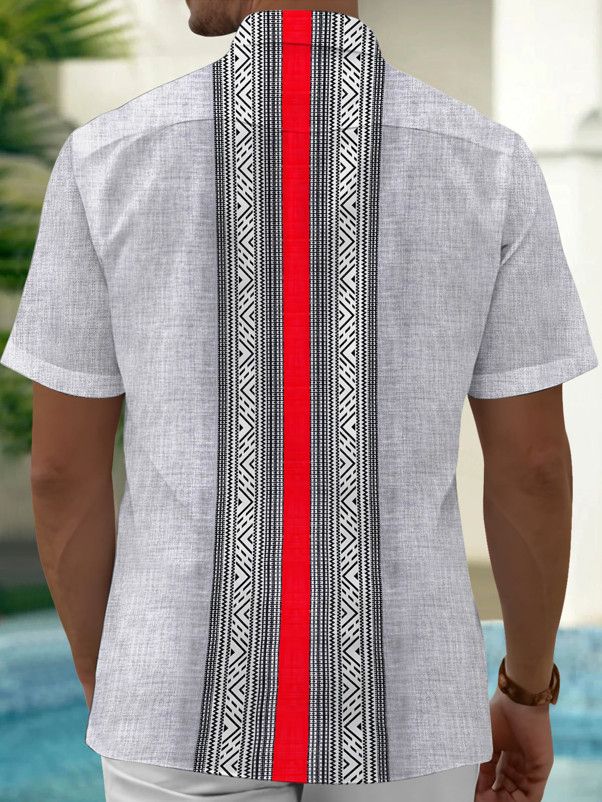 Geometry Men's Pocket Short Sleeve Shirts
