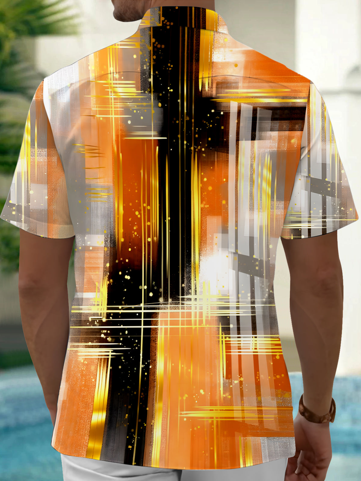 Tie Dye Men's Pocket Short Sleeve Shirts