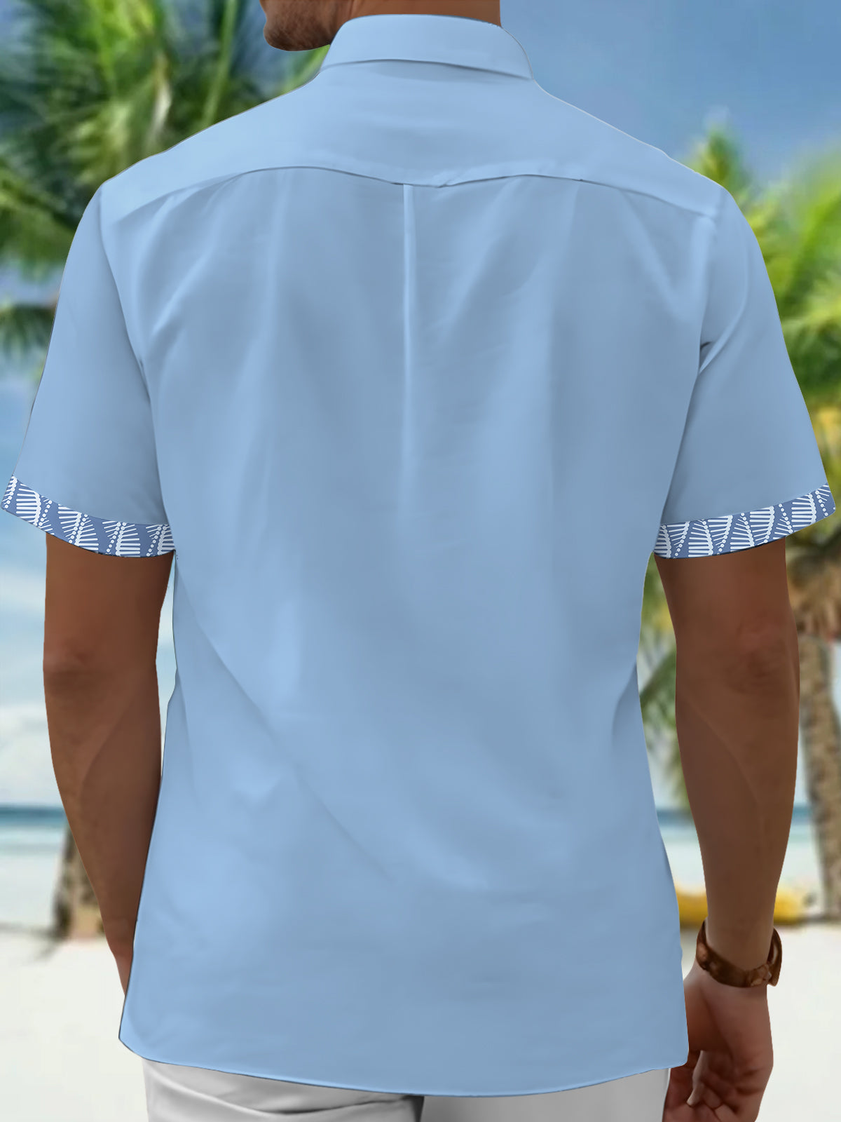 Geometry Men's Pocket Short Sleeve Shirts