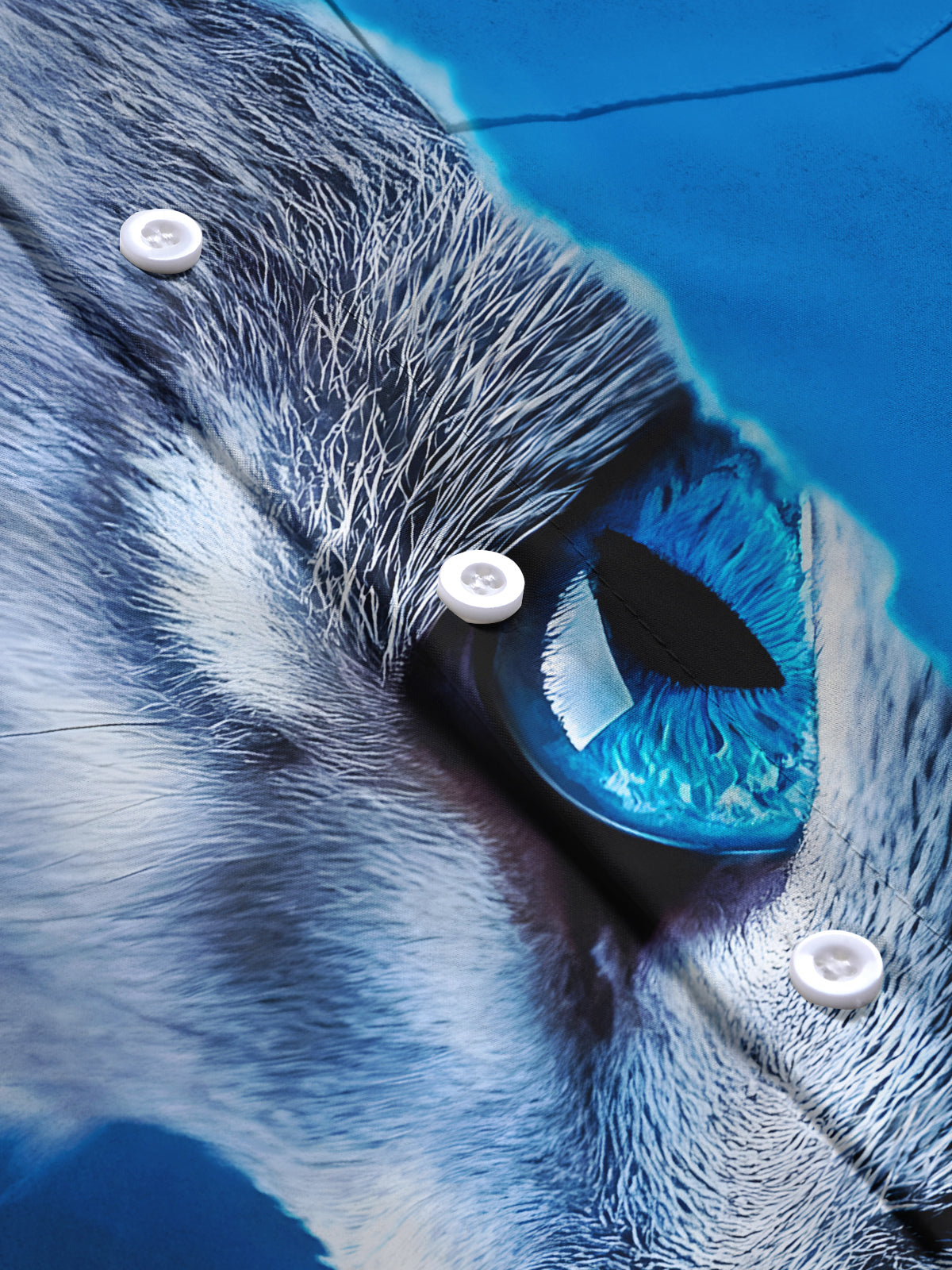 Art Cat Print Men's Pocket Short Sleeve Shirts