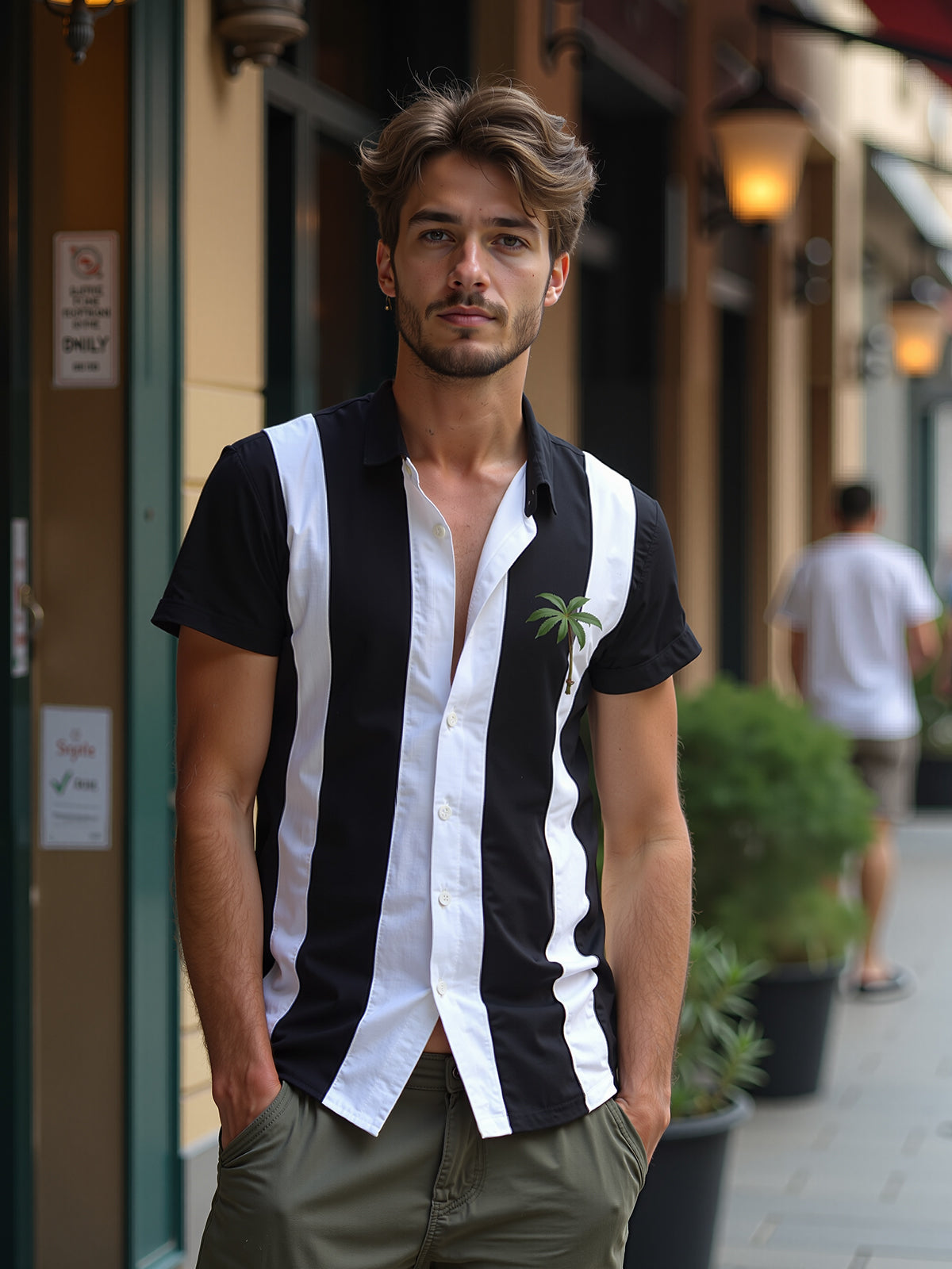 Coconut Tree Men's Short Sleeve Shirts