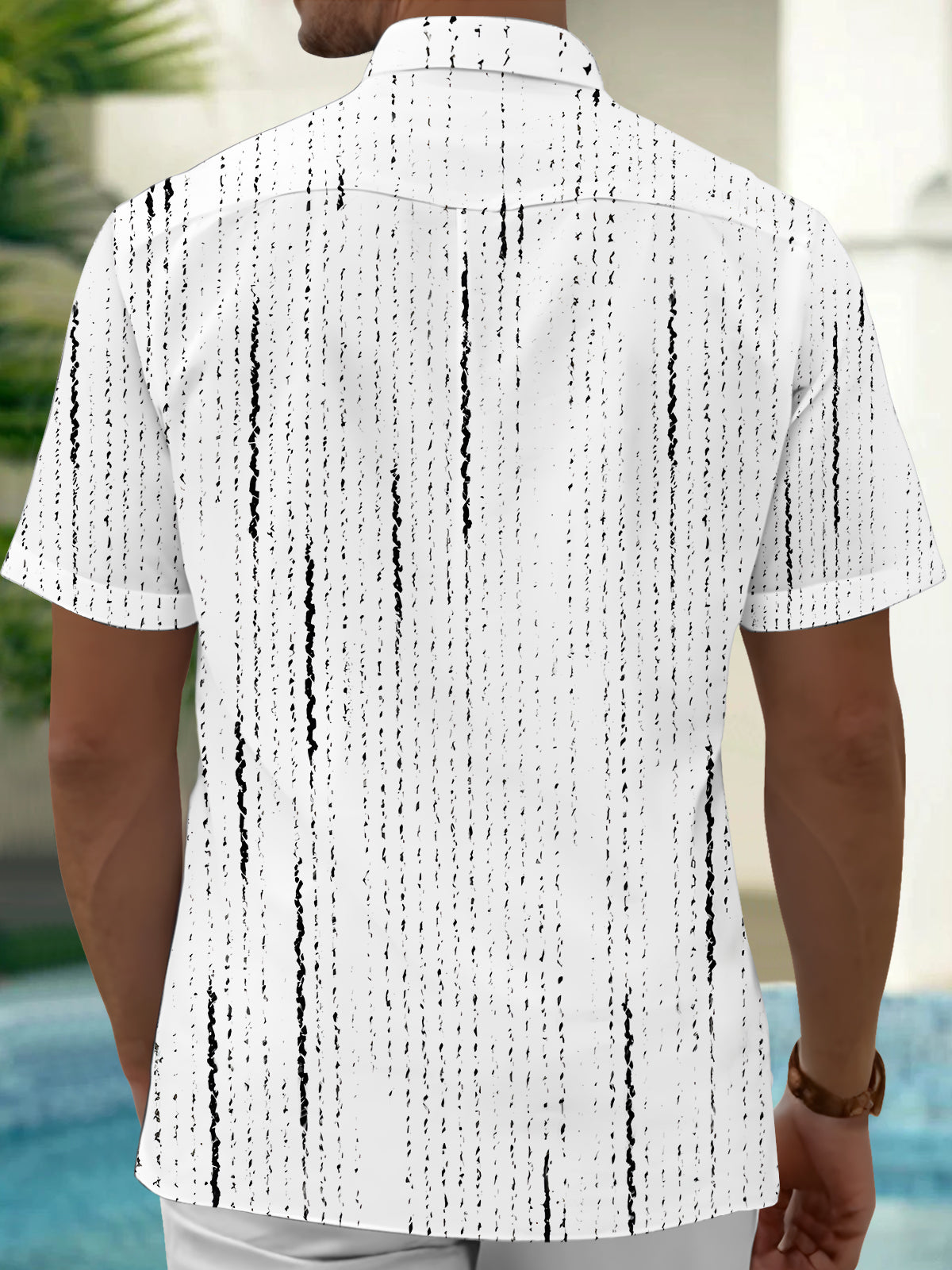 Geometry Men's Pocket Short Sleeve Shirts