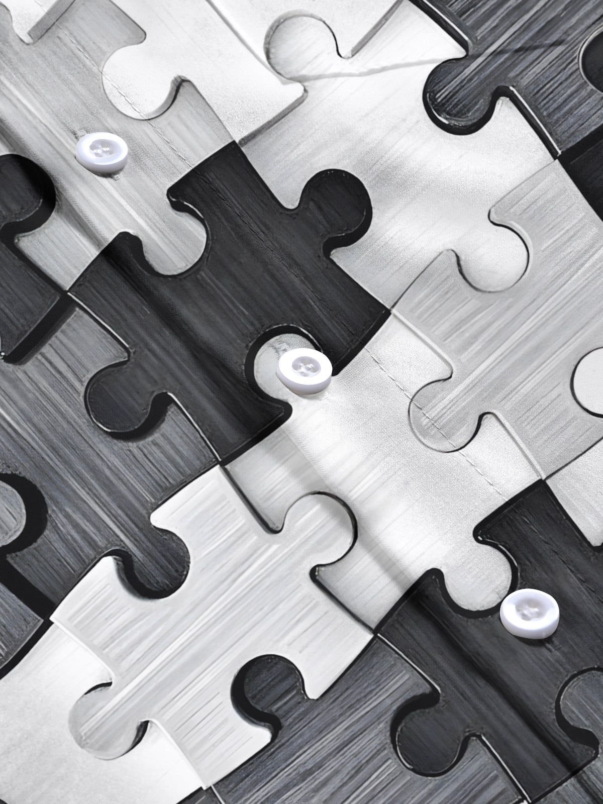 Building Block Print Men's Pocket Short Sleeve Shirts