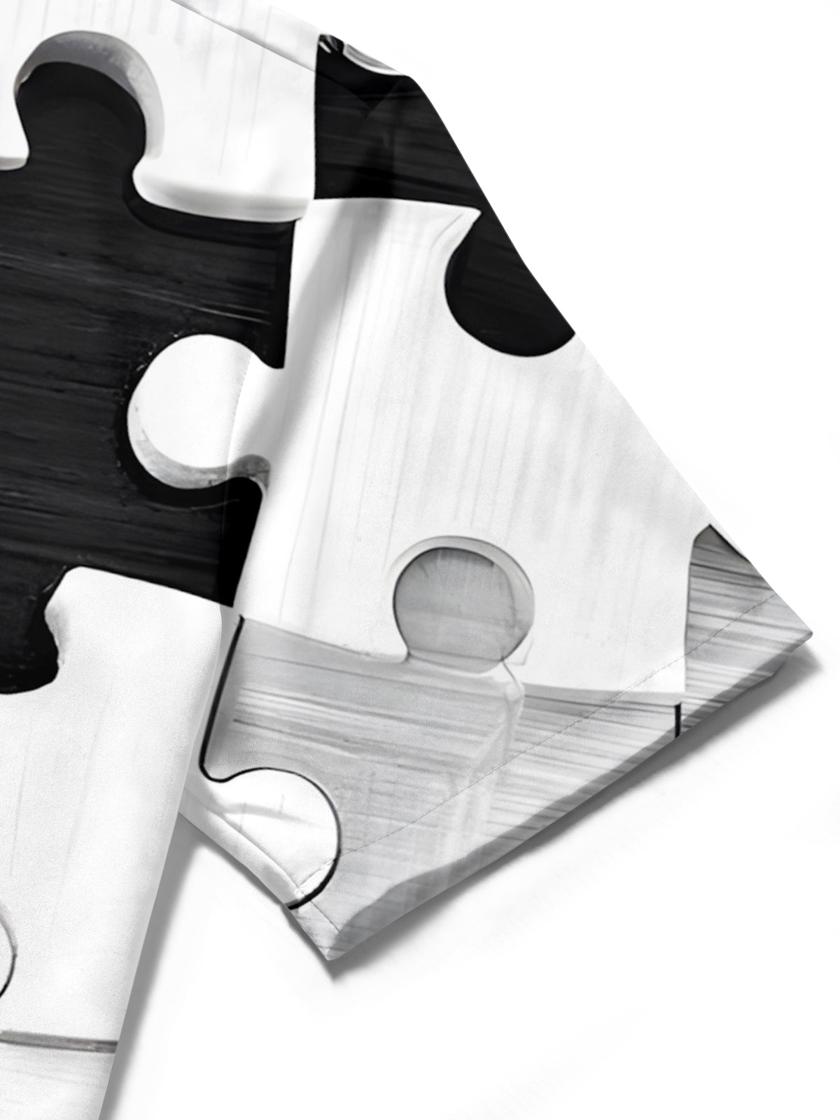 Building Block Print Men's Pocket Short Sleeve Shirts