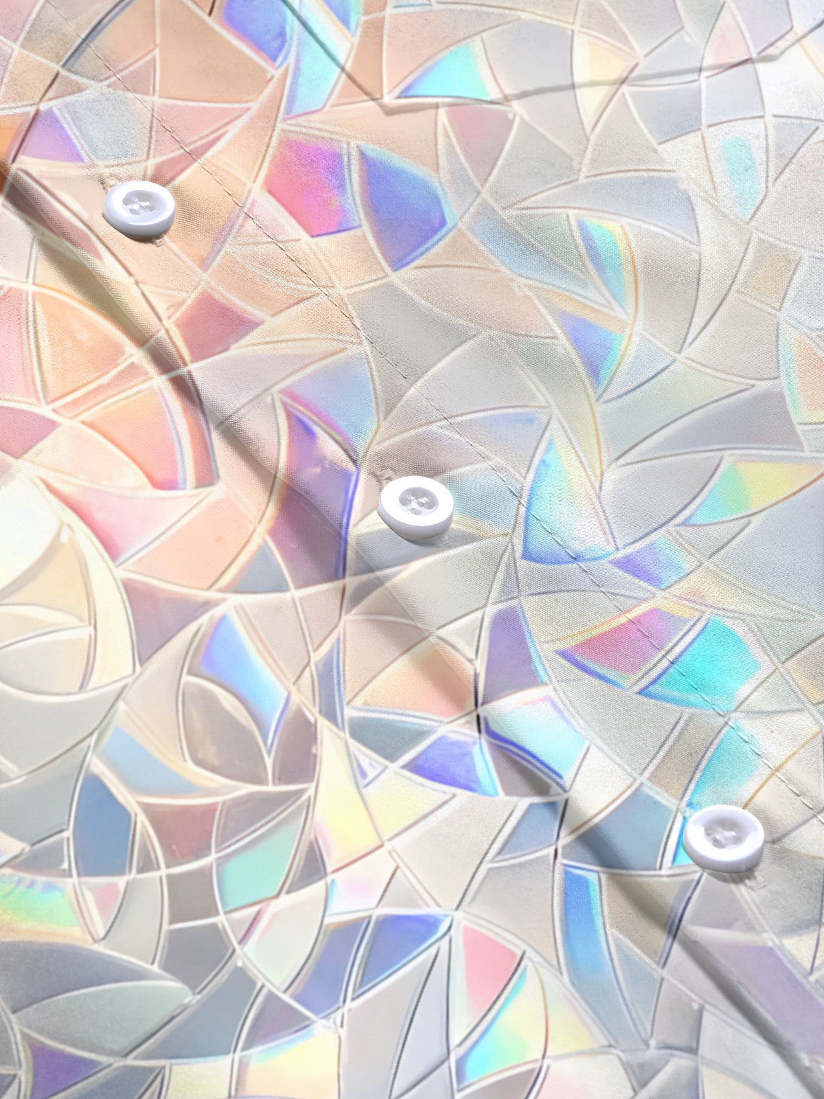 Geometric Print Men's Pocket Short Sleeve Shirts