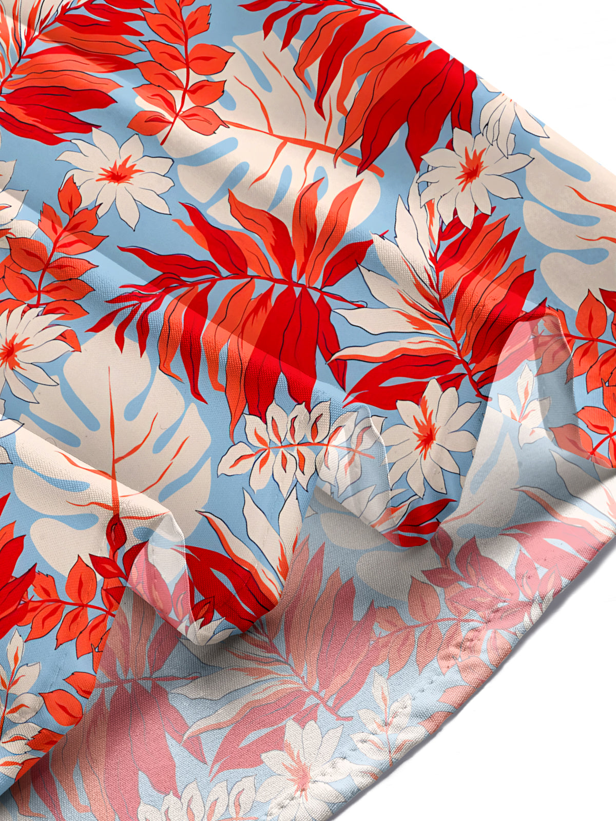 Hawaiian Leaf Men's Pocket Short Sleeve Shirts