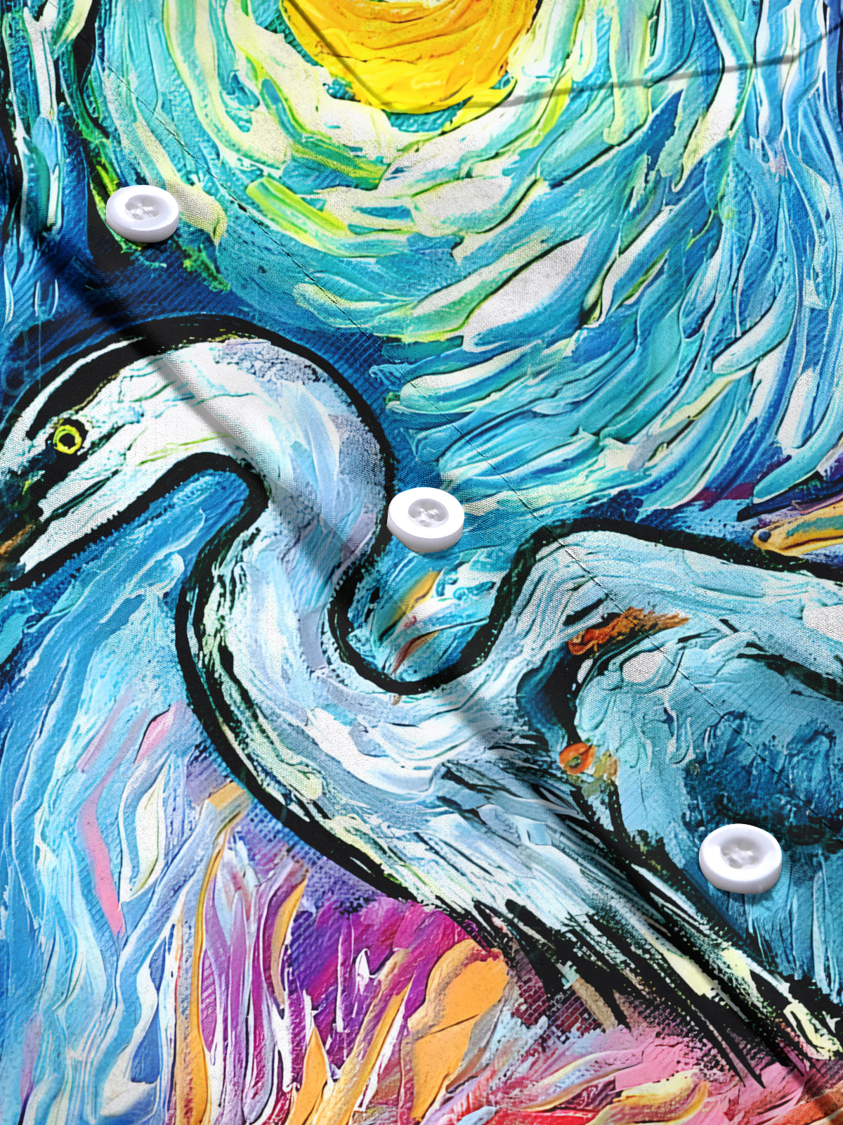 Art Print Men's Pocket Short Sleeve Shirts