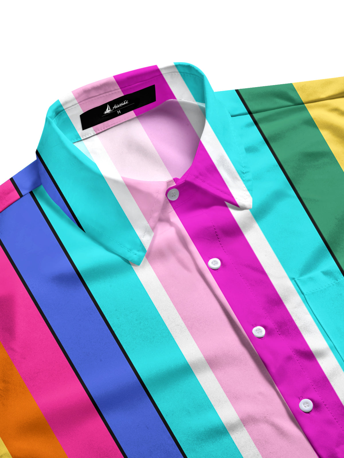 Stripes Men's Short Sleeve Shirts