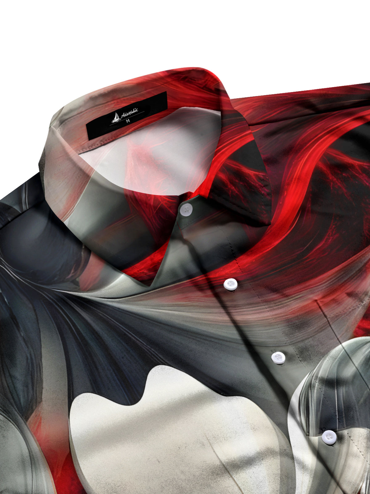 Floral Print Men's Pocket Short Sleeve Shirts