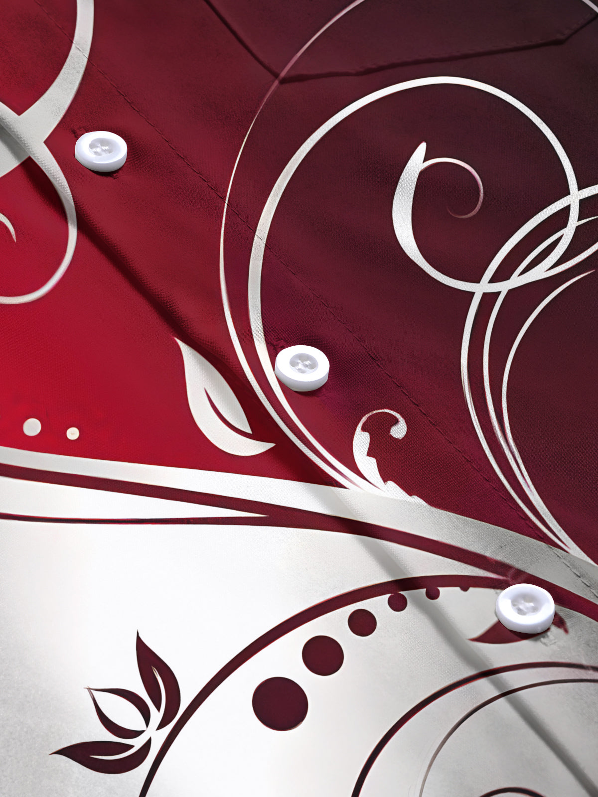 Floral Men's Pocket Short Sleeve Shirts