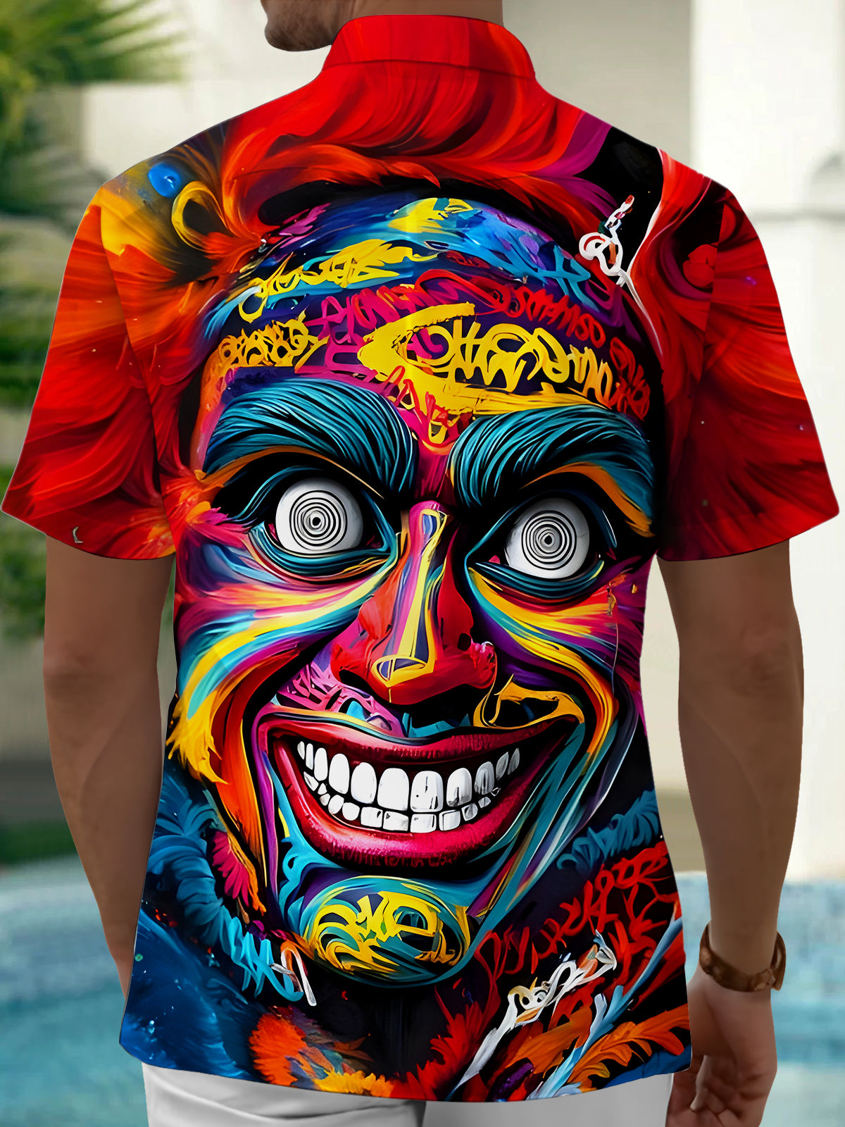 Funny Joker Men's Pocket Short Sleeve Shirts