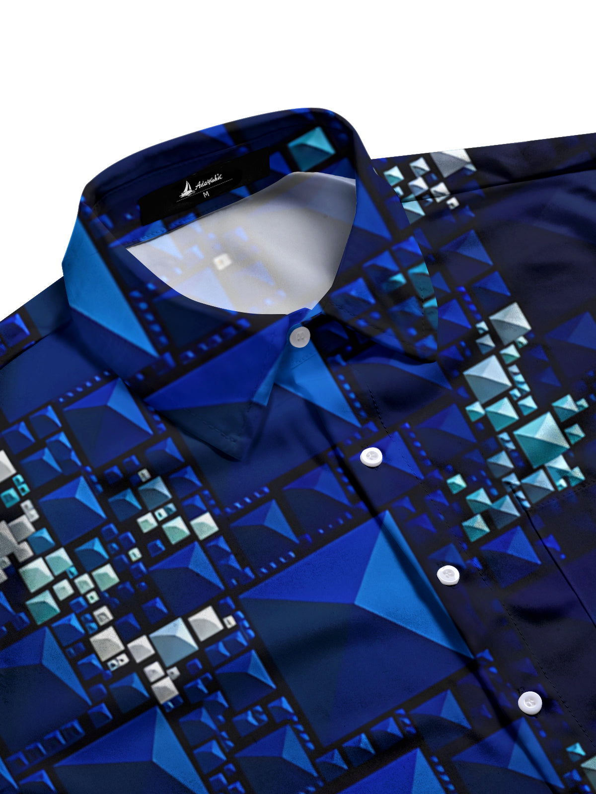 Geometry Men's Pocket Short Sleeve Shirts