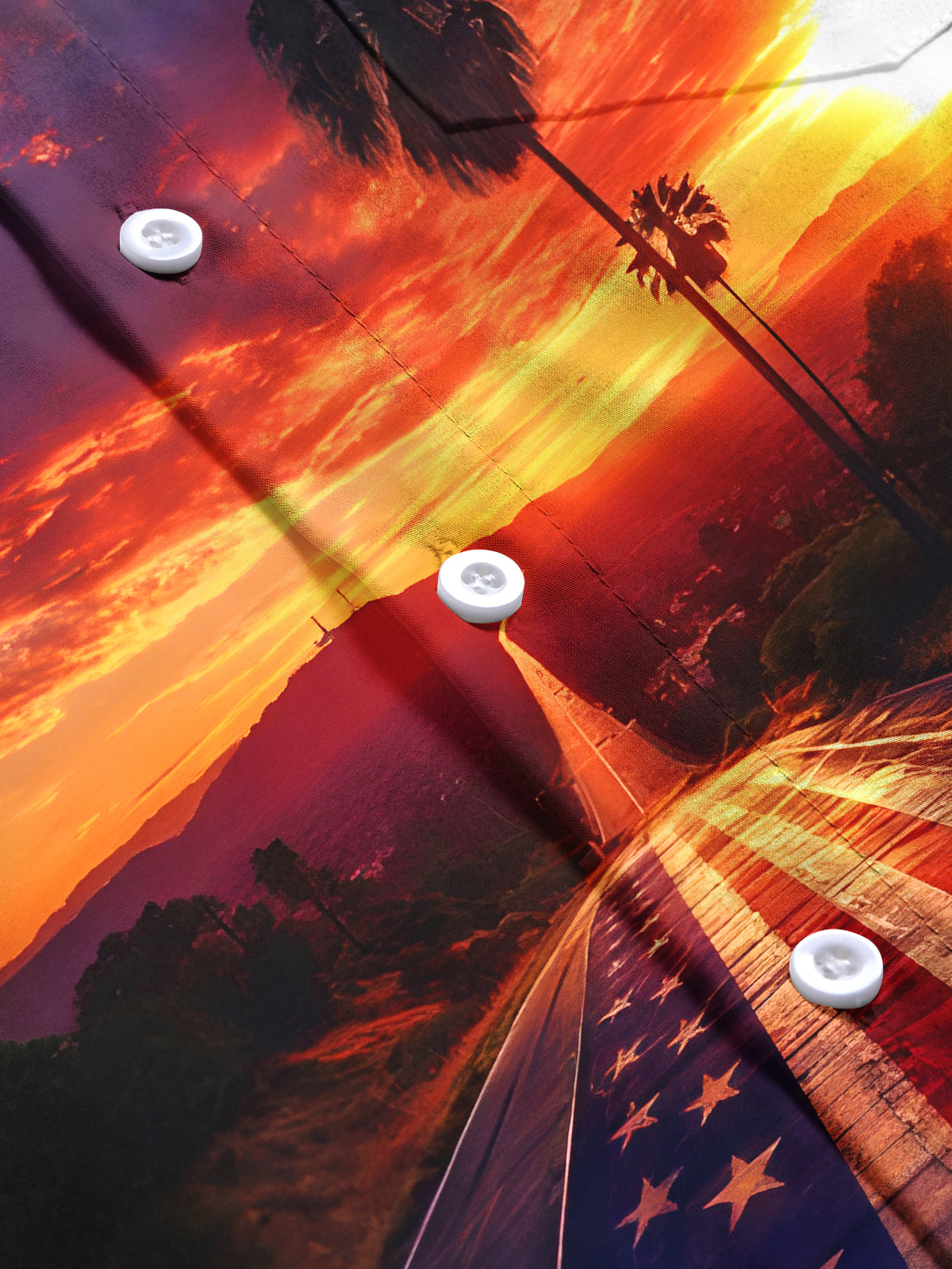 Sunset Men's Pocket Short Sleeve Shirts