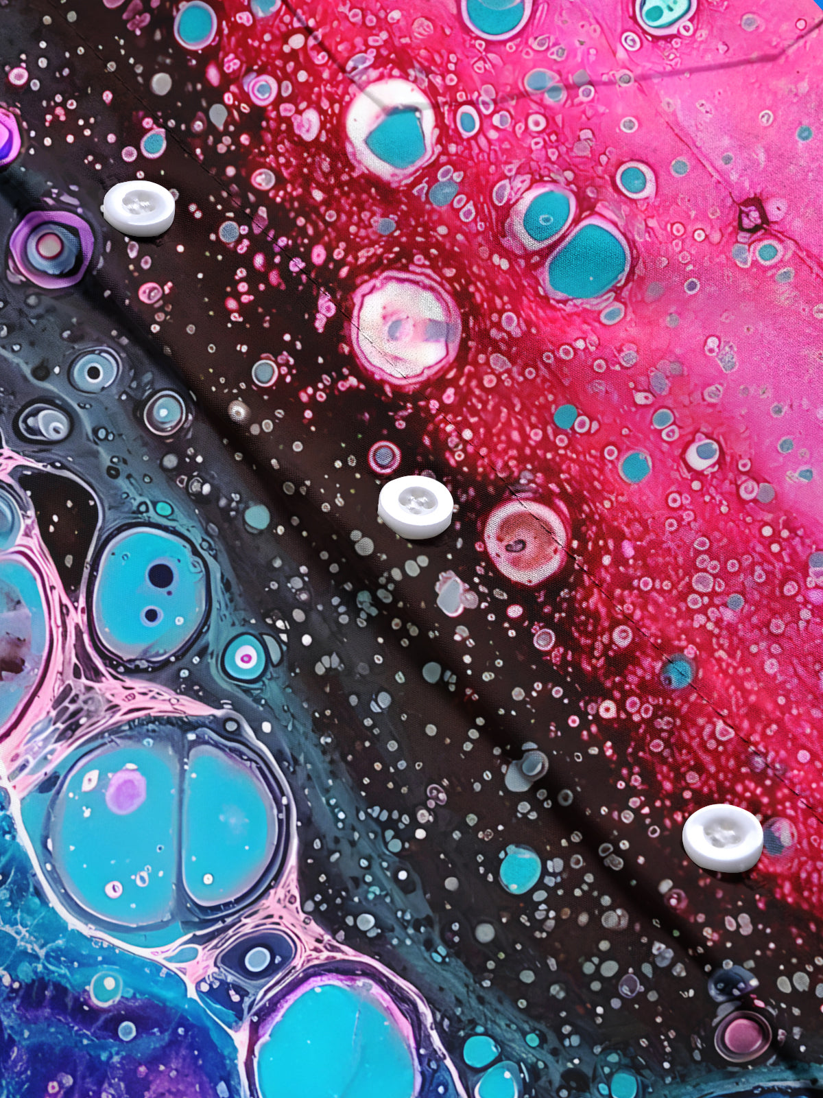 Abstract Men's Pocket Short Sleeve Shirts