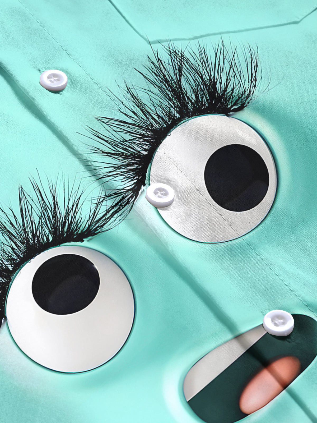 Funny Face Men's Pocket Short Sleeve Shirts