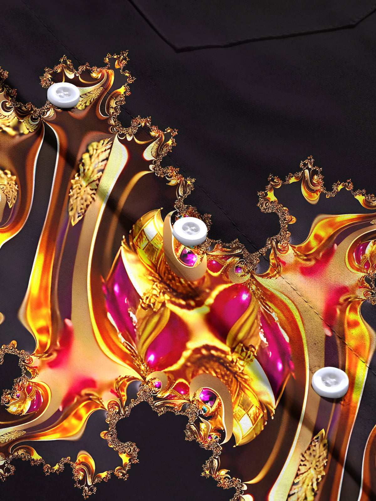 Abstract Men's Pocket Short Sleeve Shirts