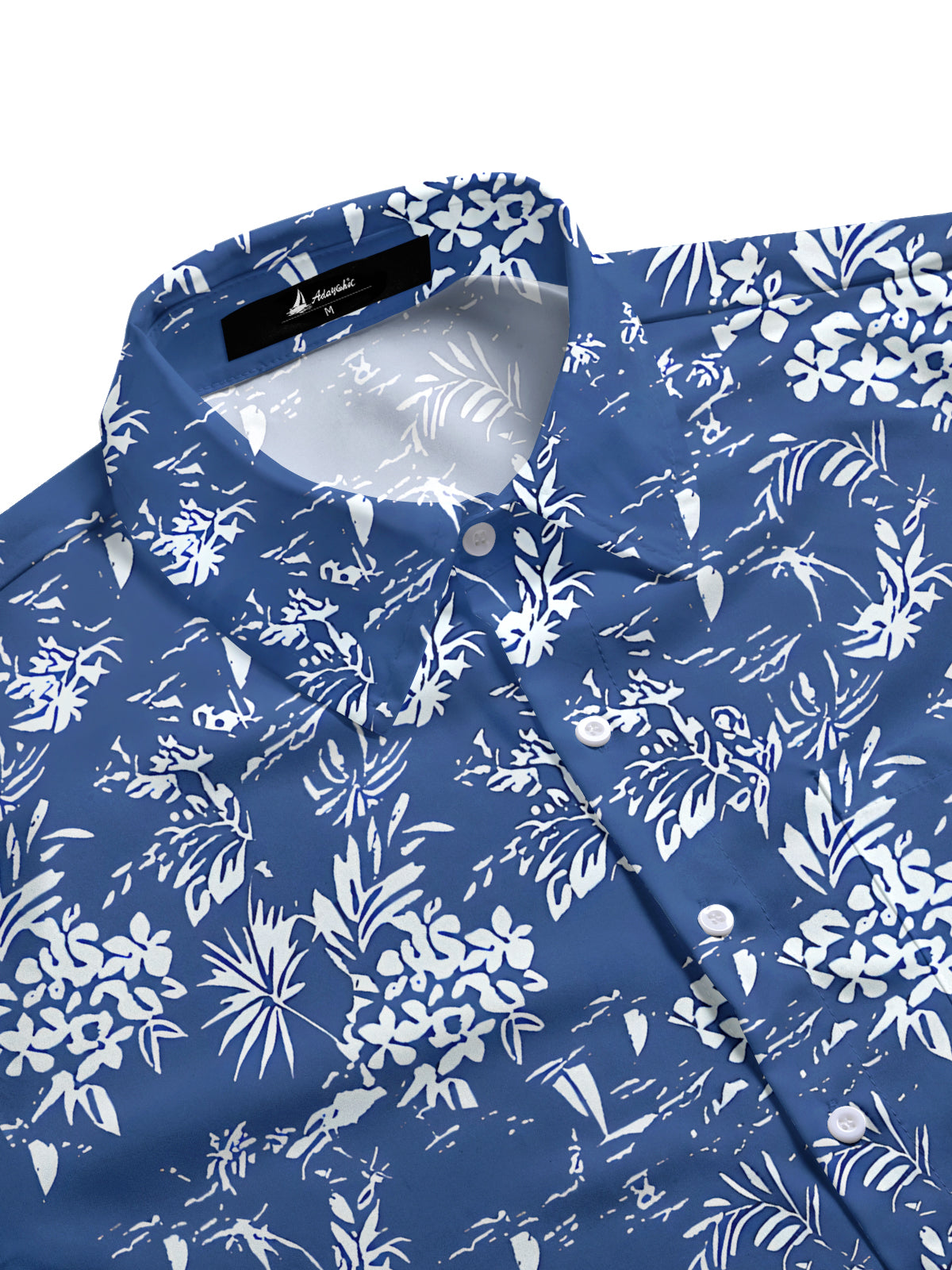 Floral Men's Pocket Short Sleeve Shirts