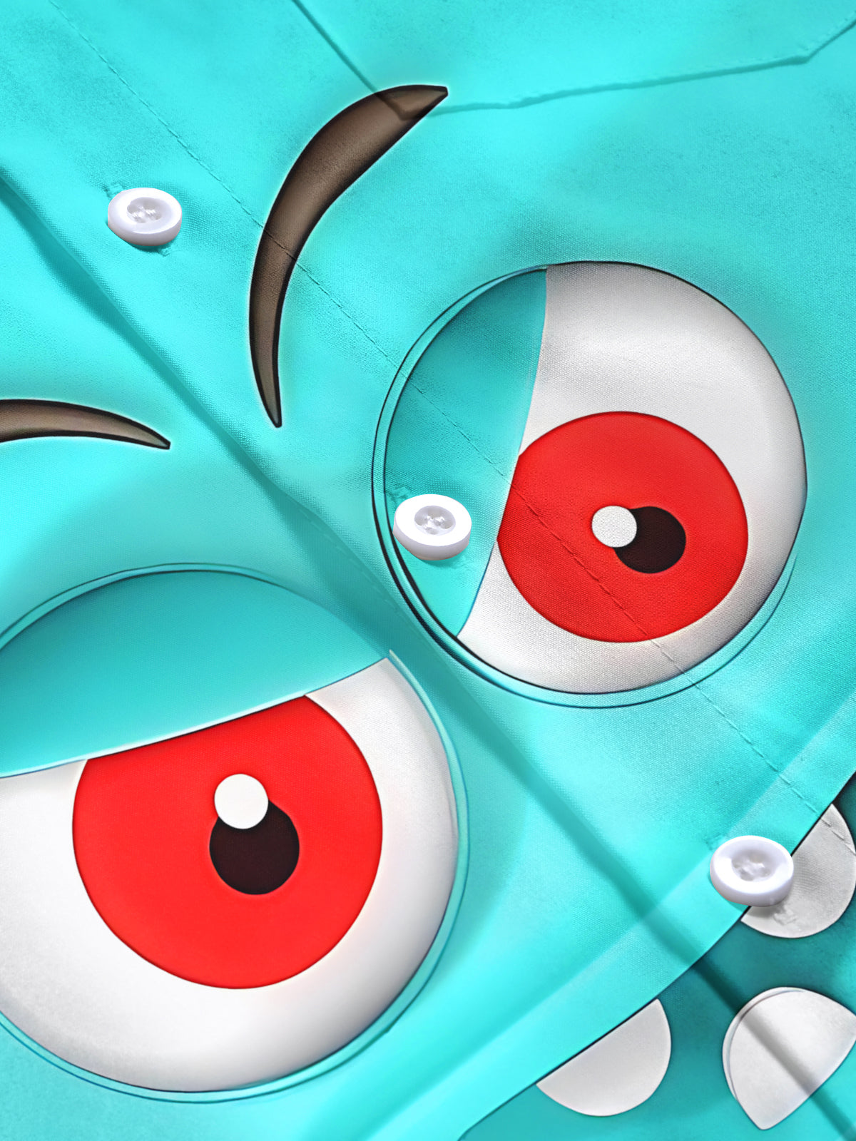 Funny Print Men's Pocket Short Sleeve Shirts