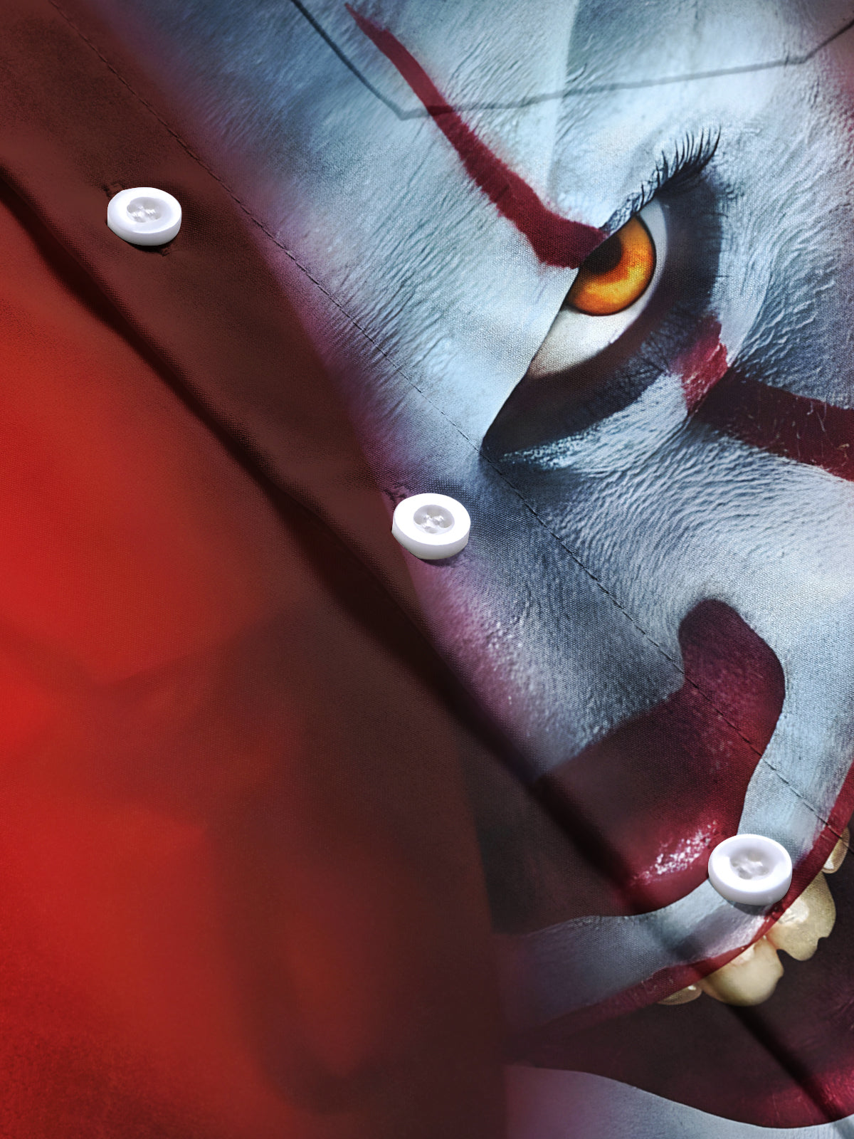 Joker Print Men's Pocket Short Sleeve Shirts