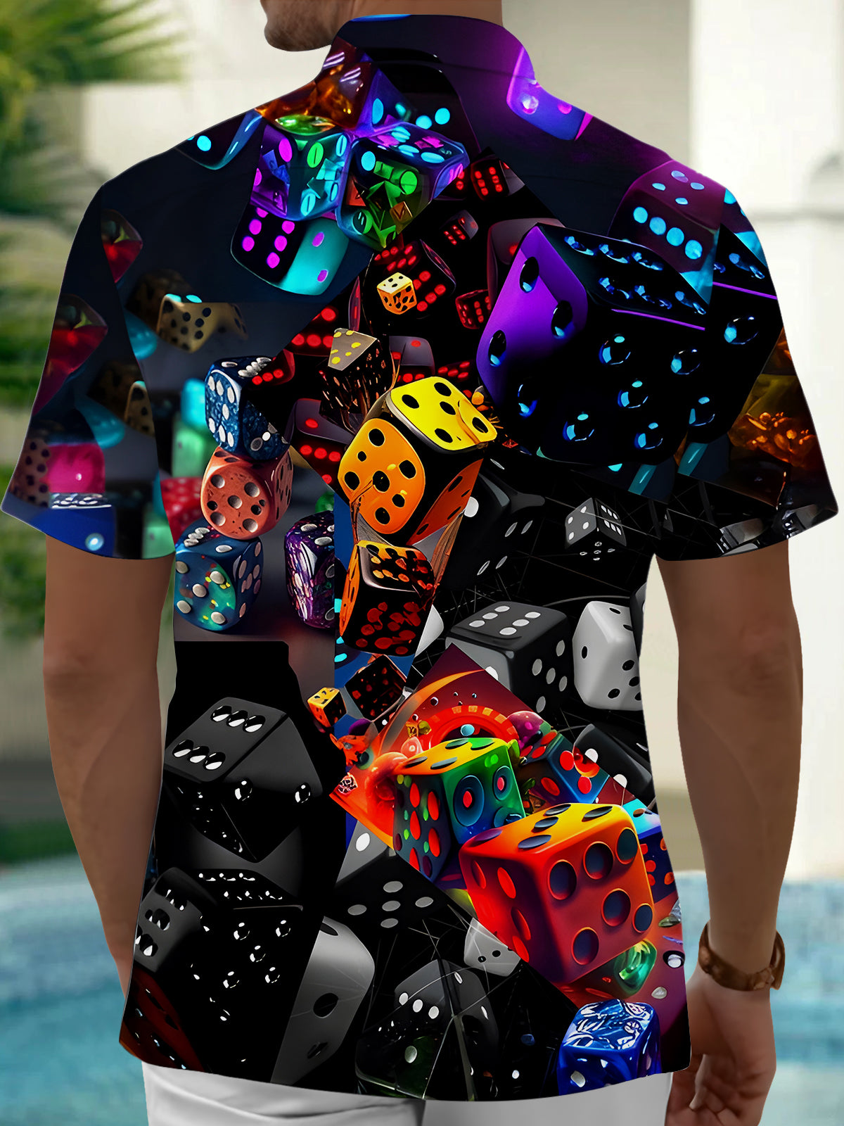 Dice Men's Pocket Short Sleeve Shirts