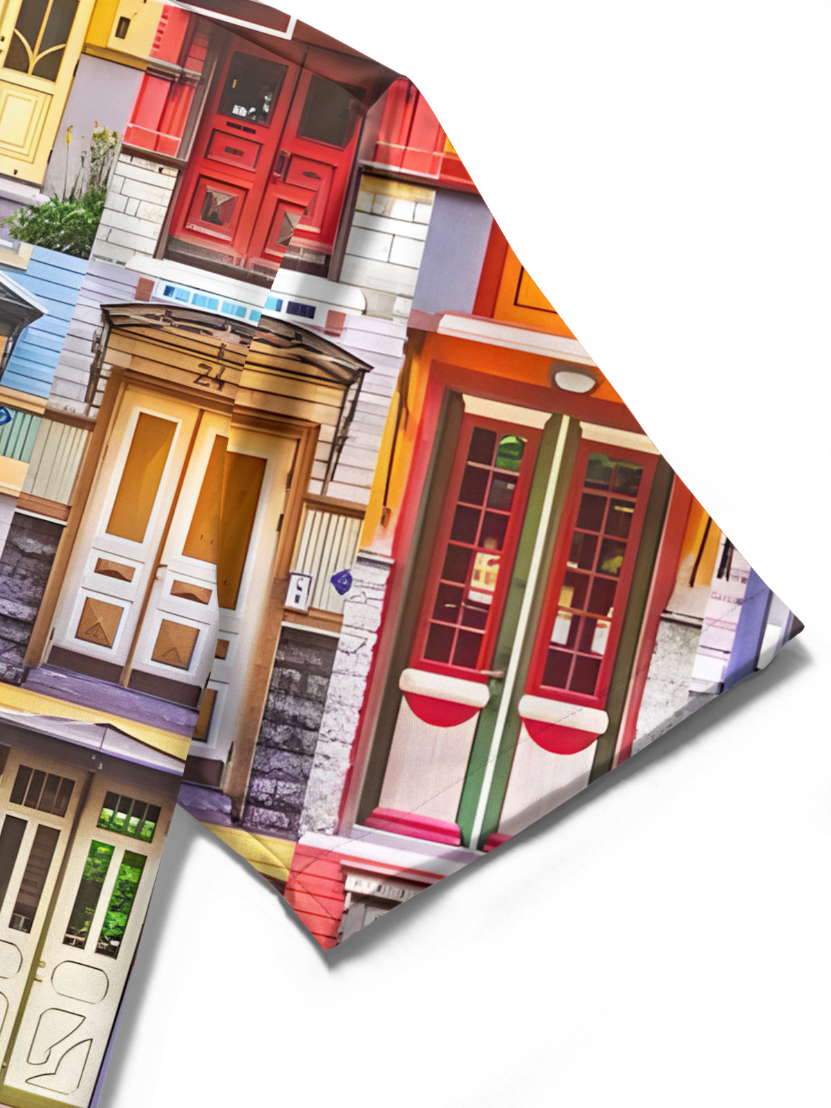 Door Print Men's Pocket Short Sleeve Shirts