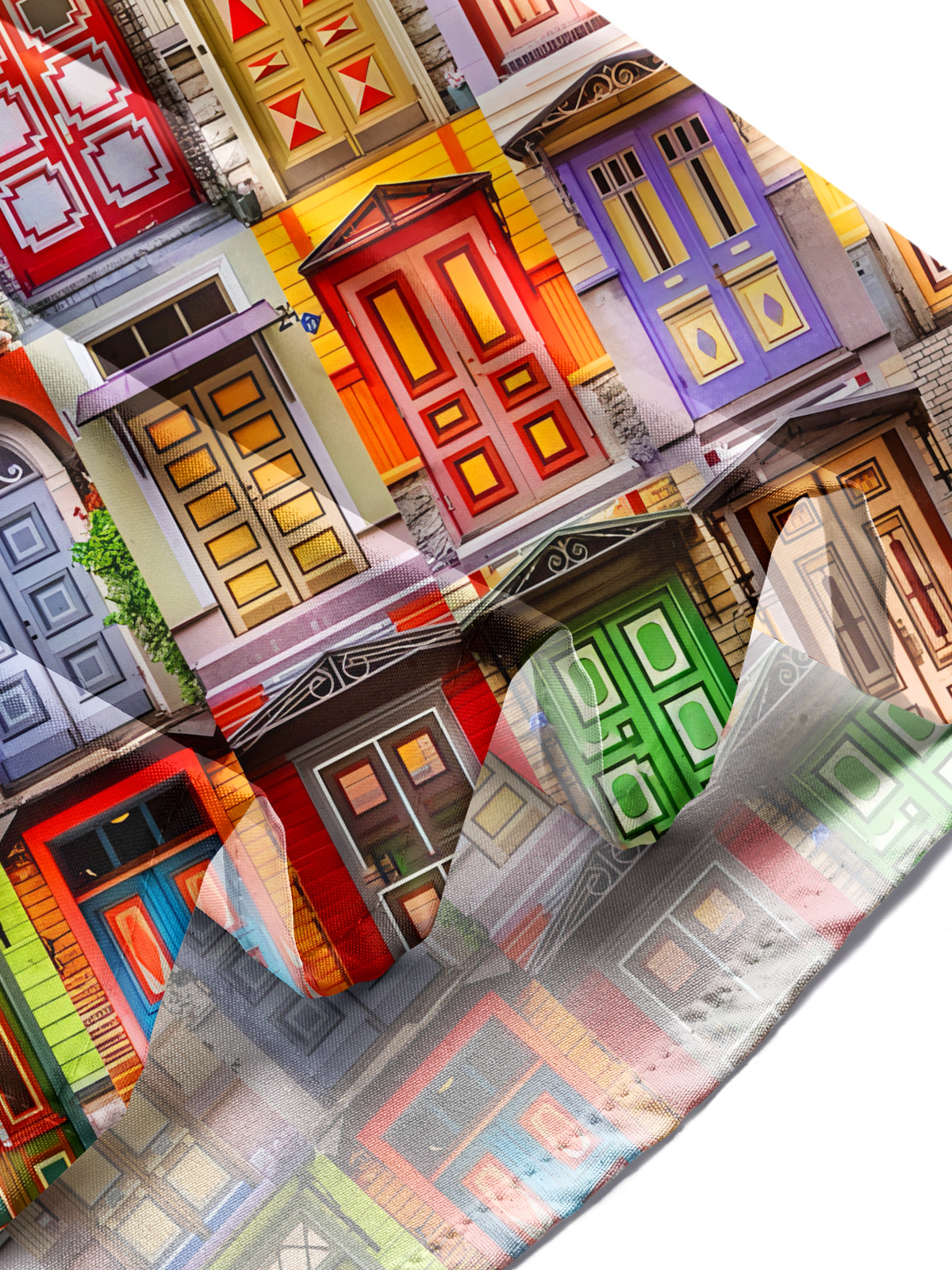 Door Print Men's Pocket Short Sleeve Shirts