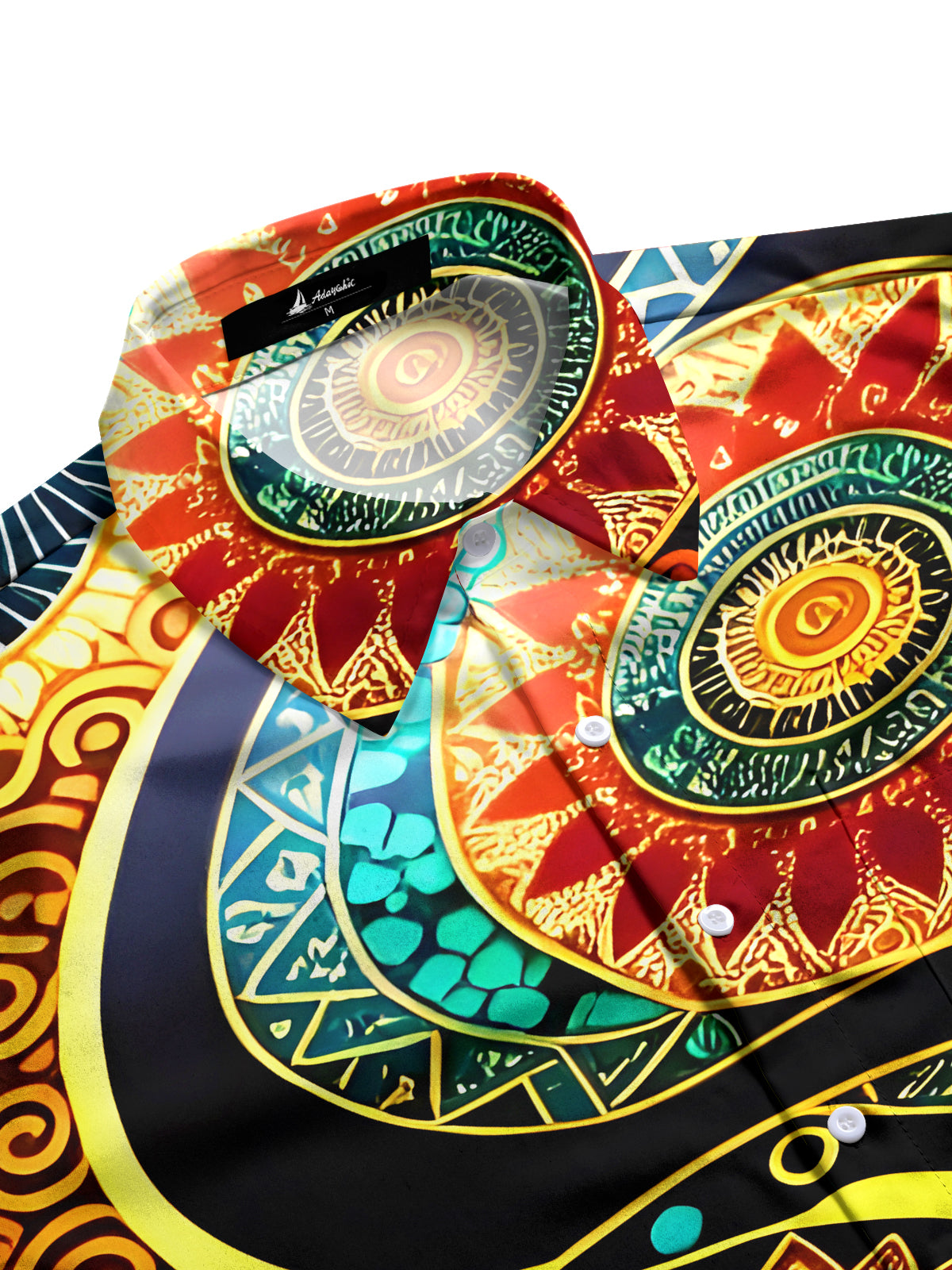 Vintage Mandala Men's Pocket Short Sleeve Shirts