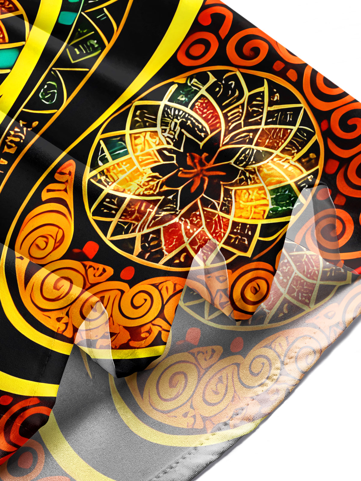 Vintage Mandala Men's Pocket Short Sleeve Shirts