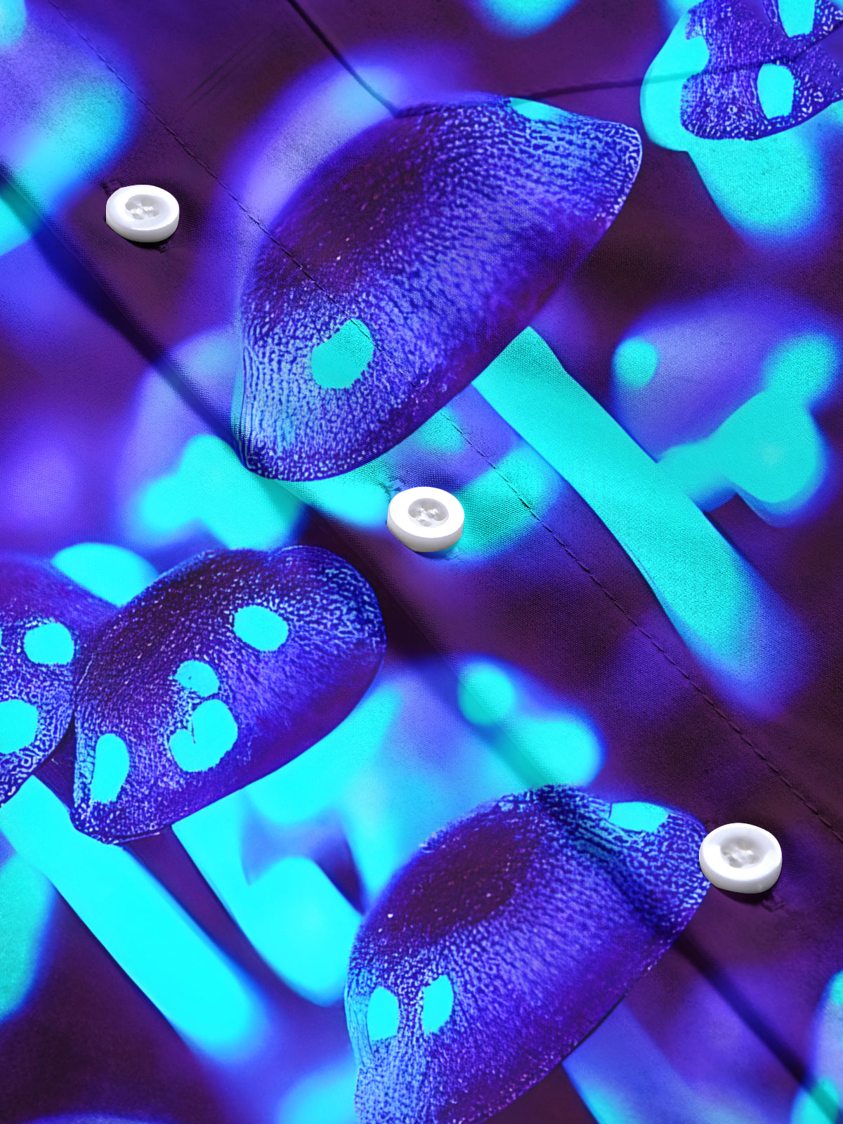 Mushroom Men's Pocket Short Sleeve Shirts