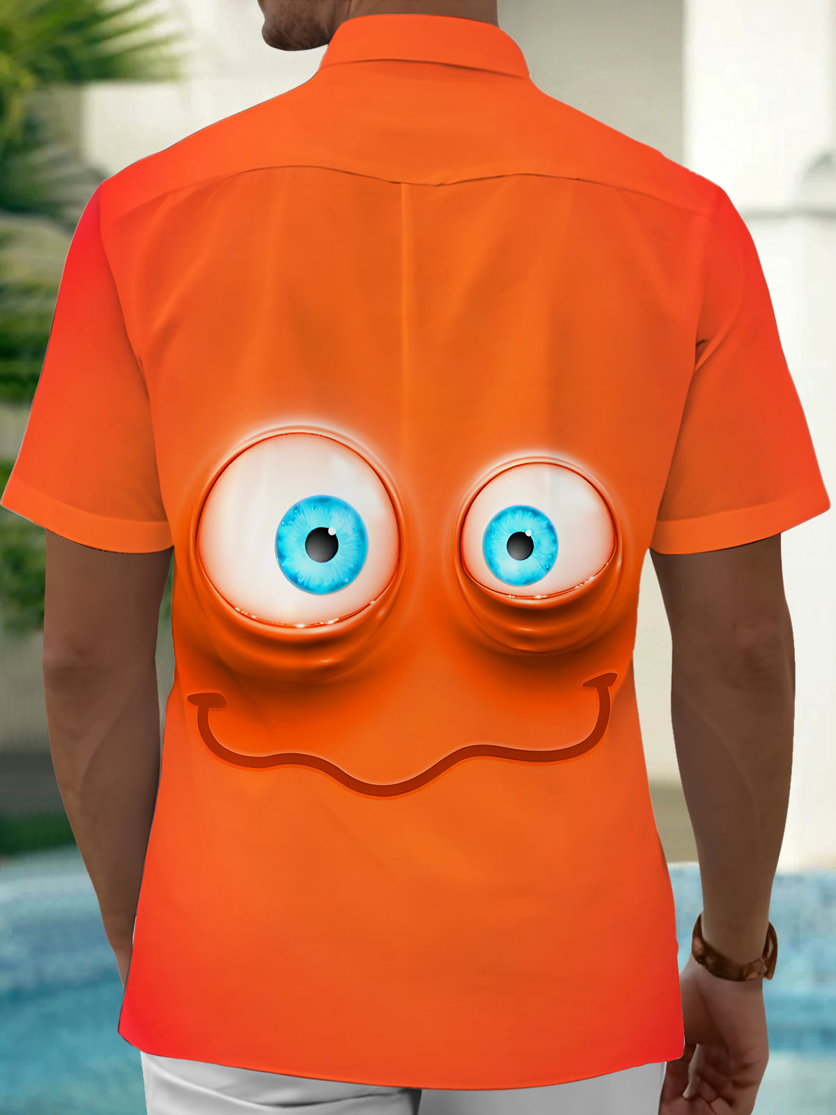 Funny Expression Men's Pocket Short Sleeve Shirts