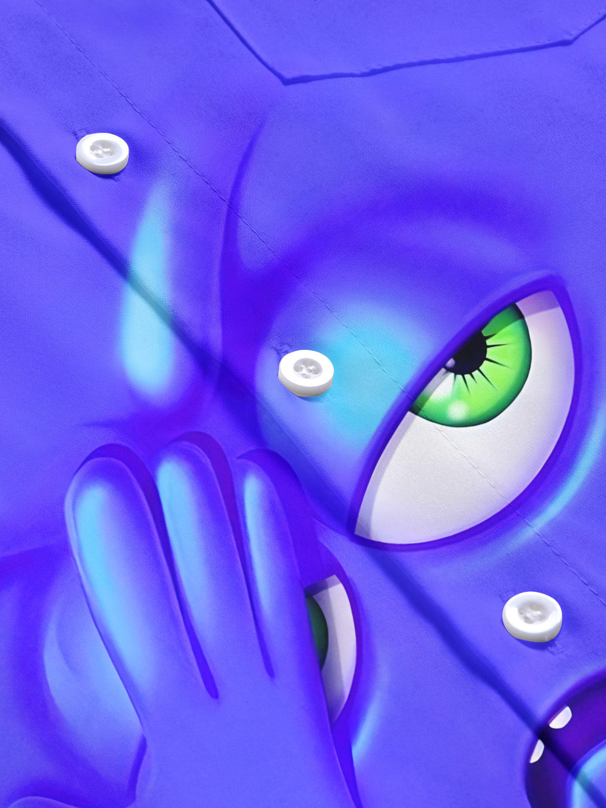 Funny Print Men's Pocket Short Sleeve Shirts