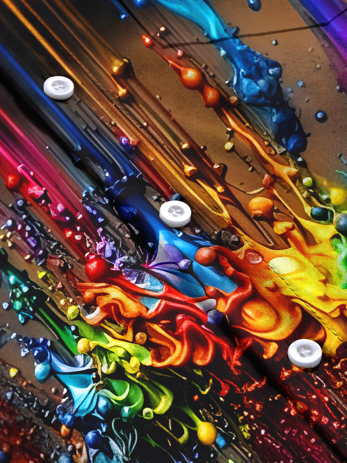 Tie Dye Men's Pocket Short Sleeve Shirts