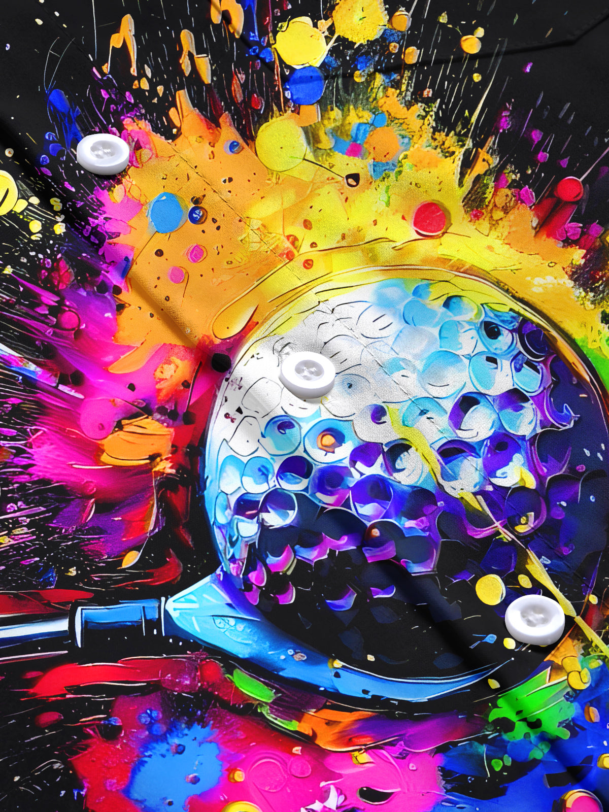 Golf Ball Men's Pocket Short Sleeve Shirts