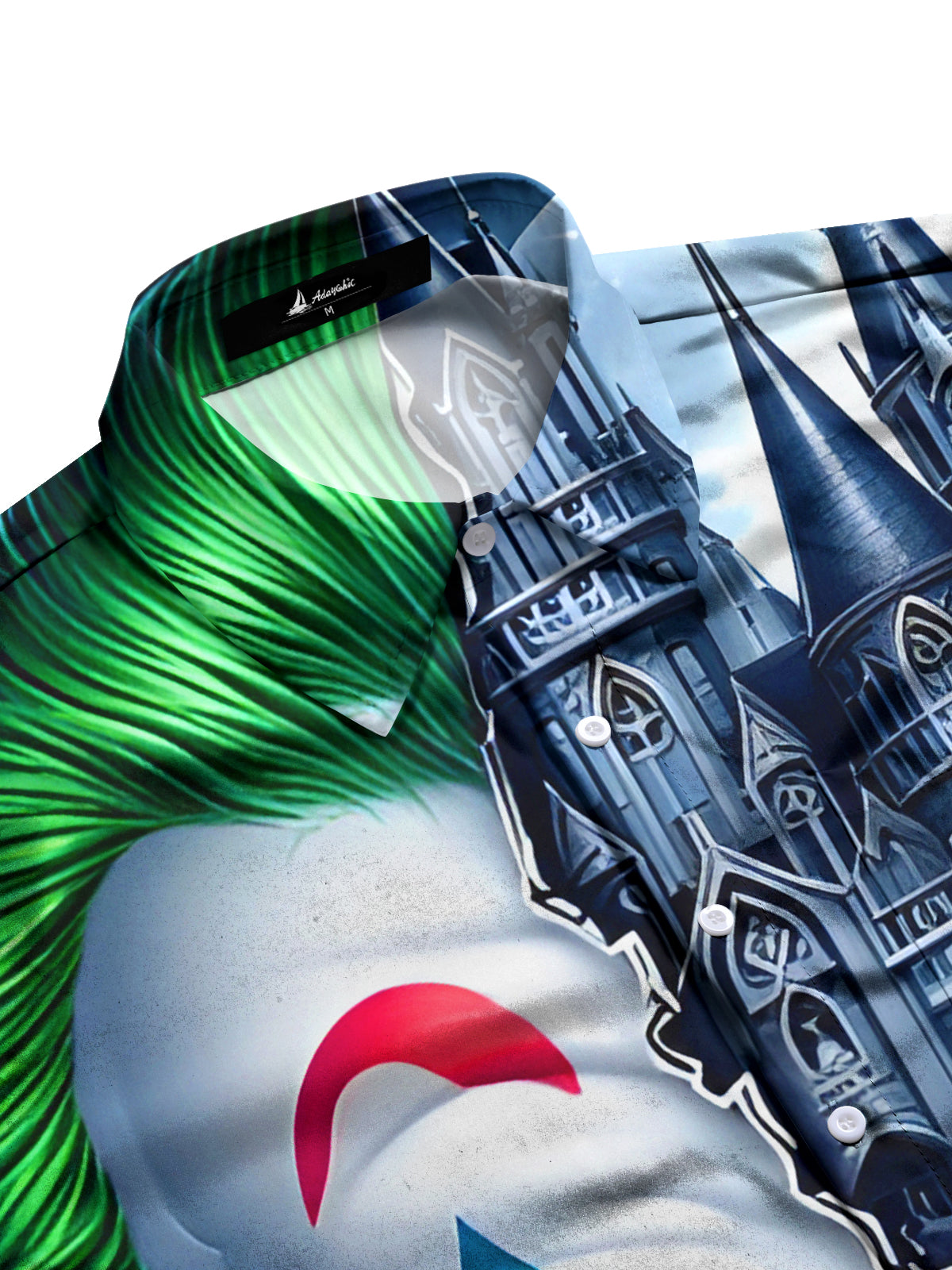 Joker Skull Men's Pocket Short Sleeve Shirts