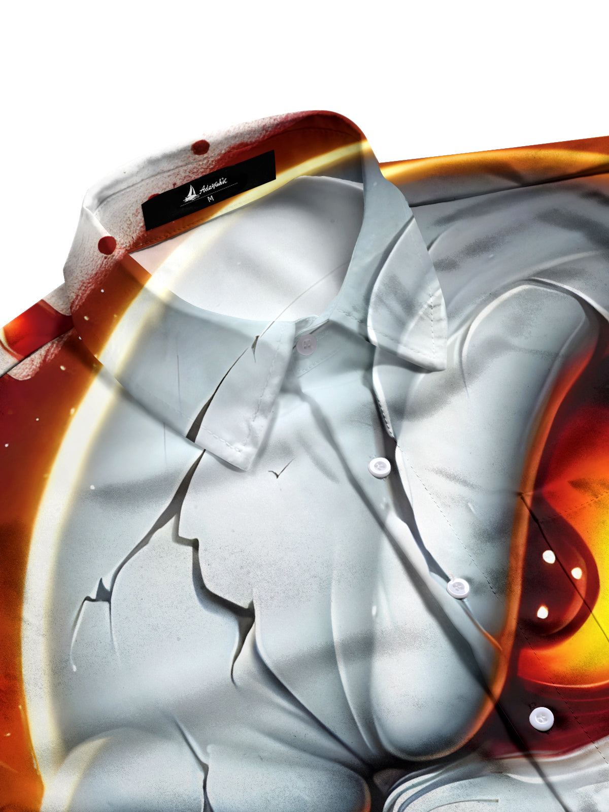 Funny Print Men's Pocket Short Sleeve Shirts