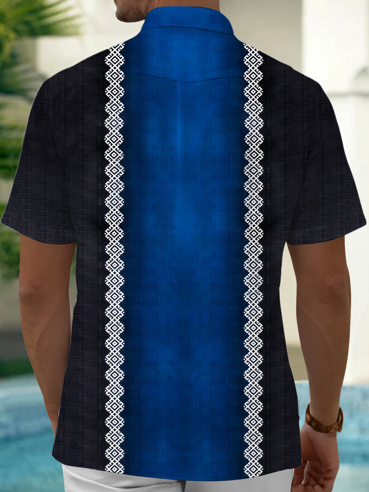 Geometry Men's Pocket Short Sleeve Shirts