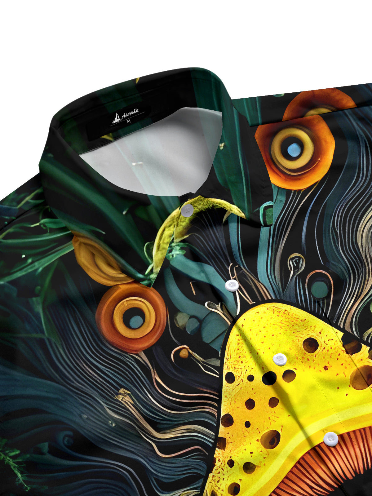 Mushroom Eyes Men's Pocket Short Sleeve Shirts