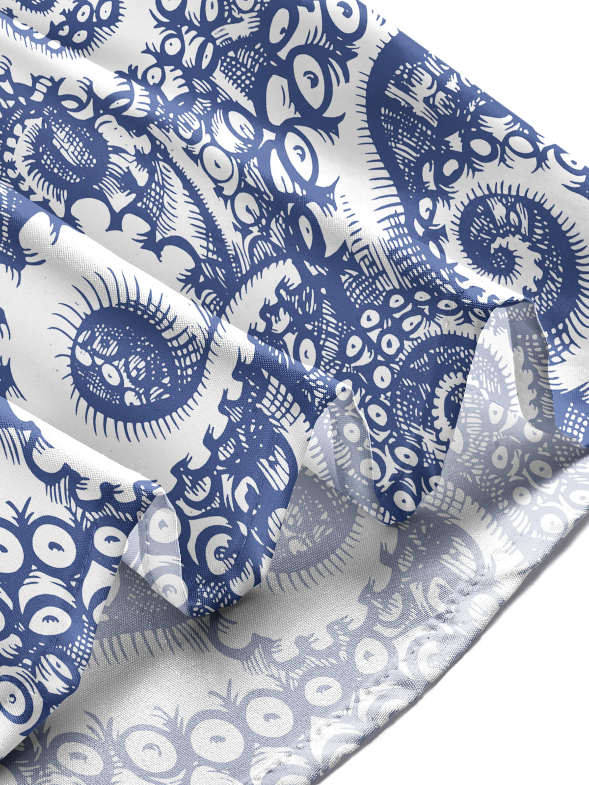 Hawaiian Octopus Men's Pocket Short Sleeve Shirts