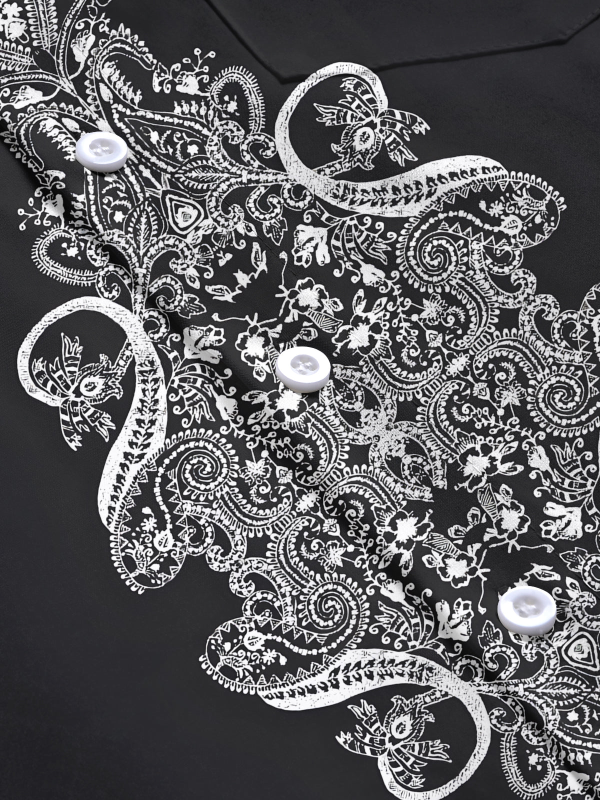 Floral Men's Pocket Short Sleeve Shirts