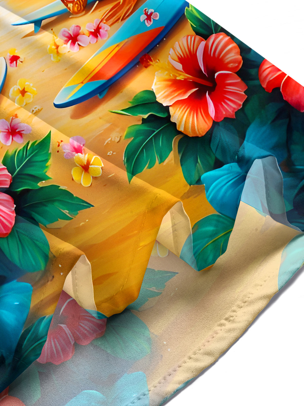 Hawaiian Coconut Tree Tiki Men's Pocket Short Sleeve Shirts