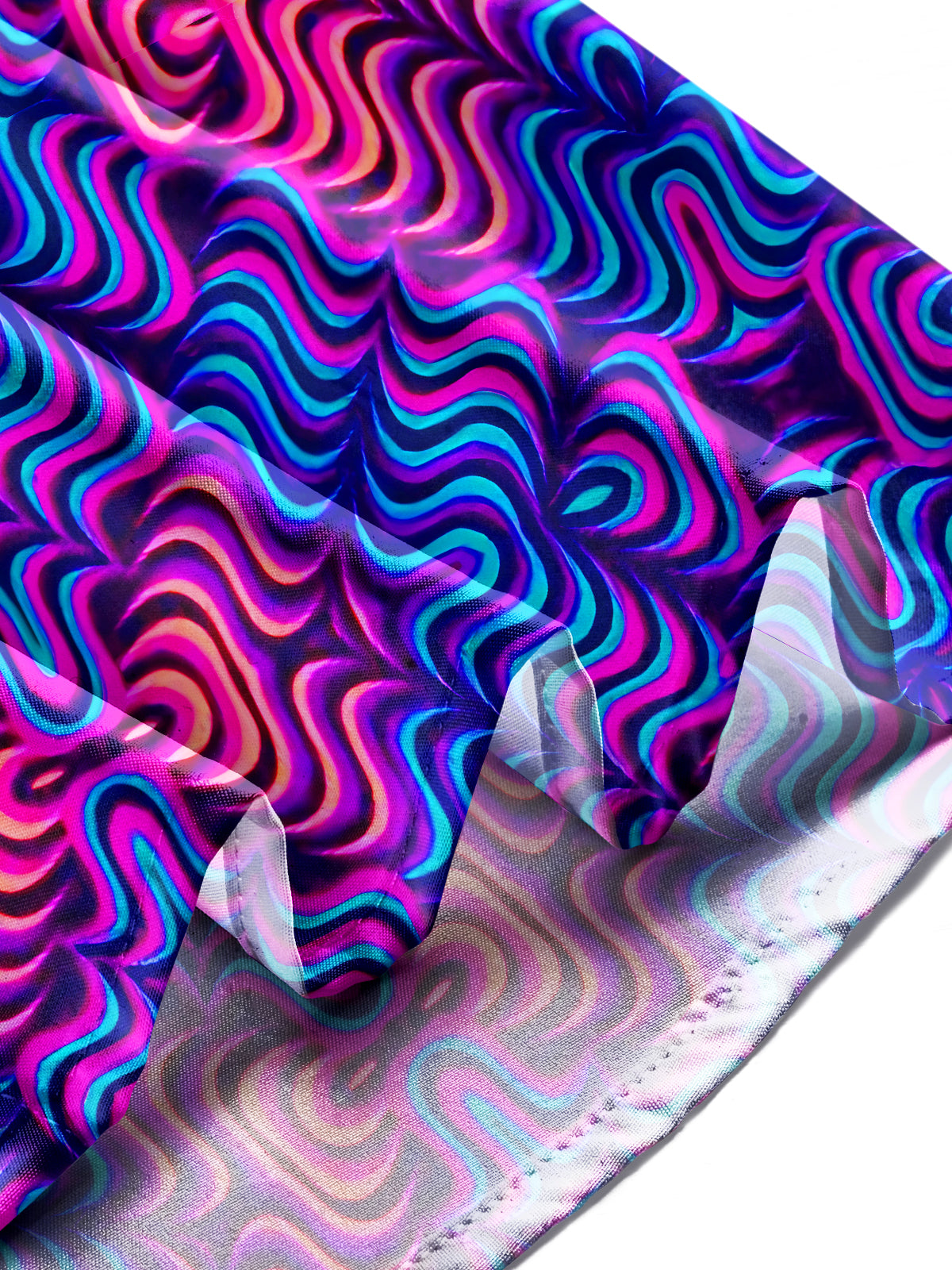 Hawaiian Abstract Geometry Men's Pocket Short Sleeve Shirts