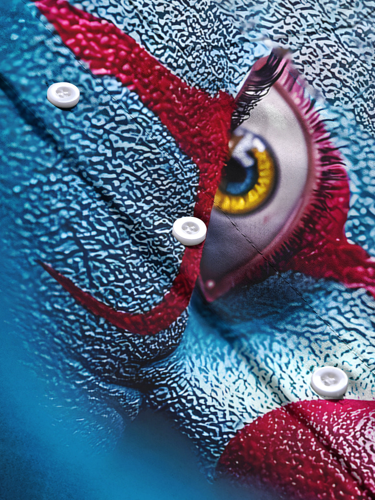 Joker Print Men's Pocket Short Sleeve Shirts