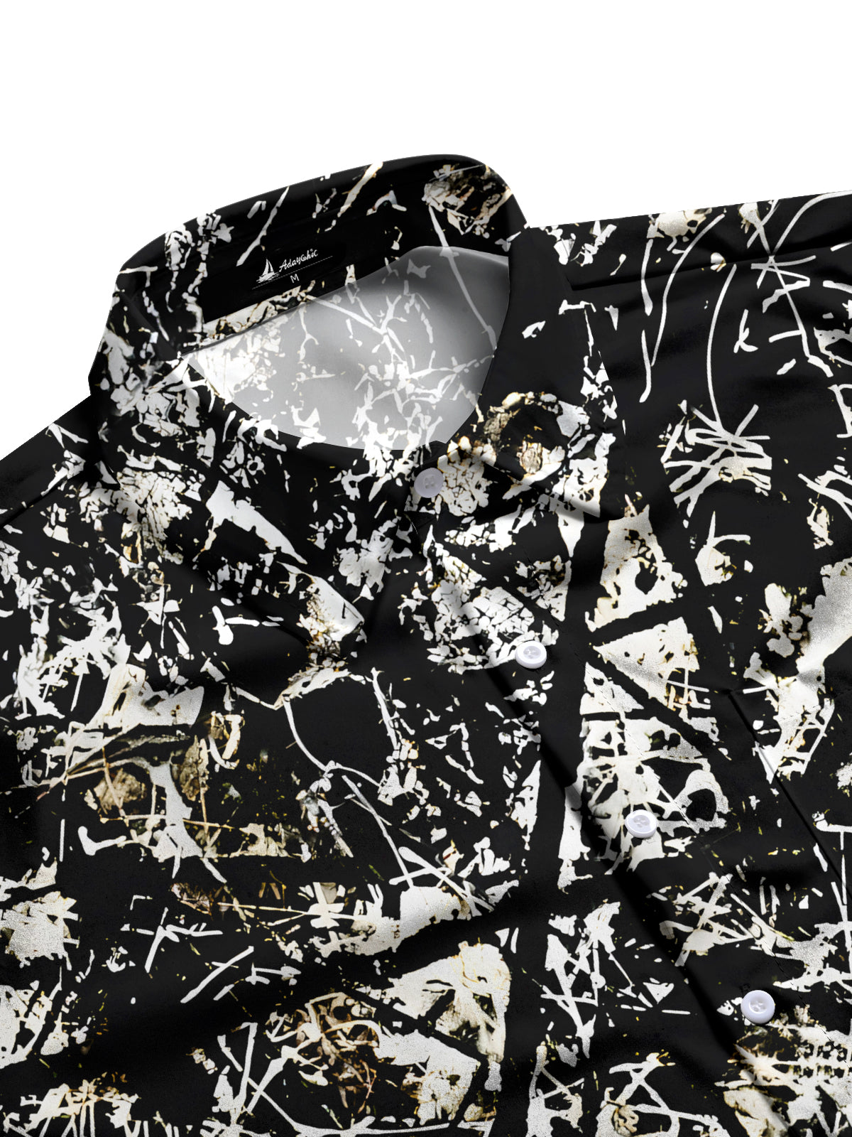 Abstract Men's Pocket Short Sleeve Shirts