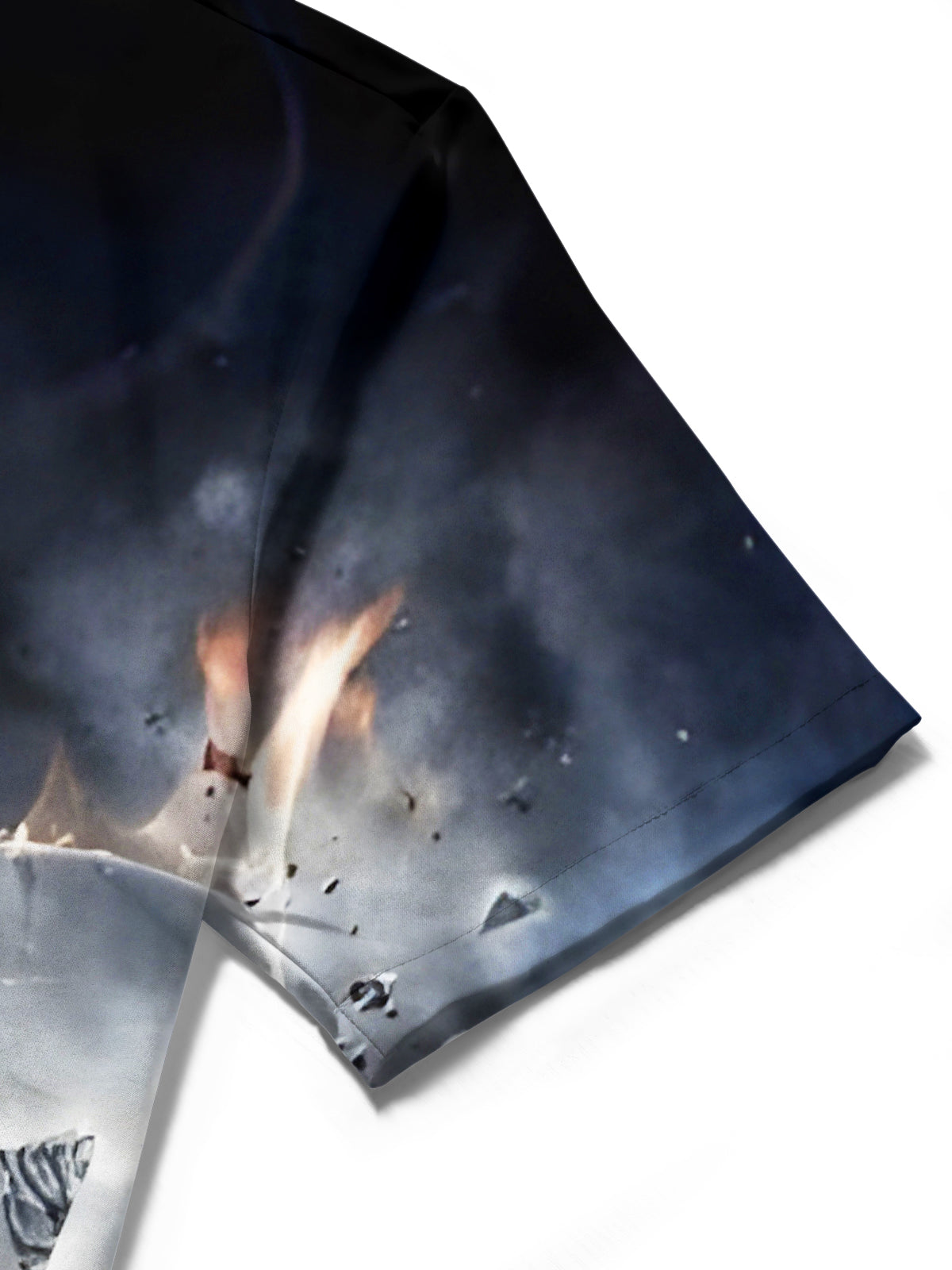 Poker Skull Men's Pocket Short Sleeve Shirts