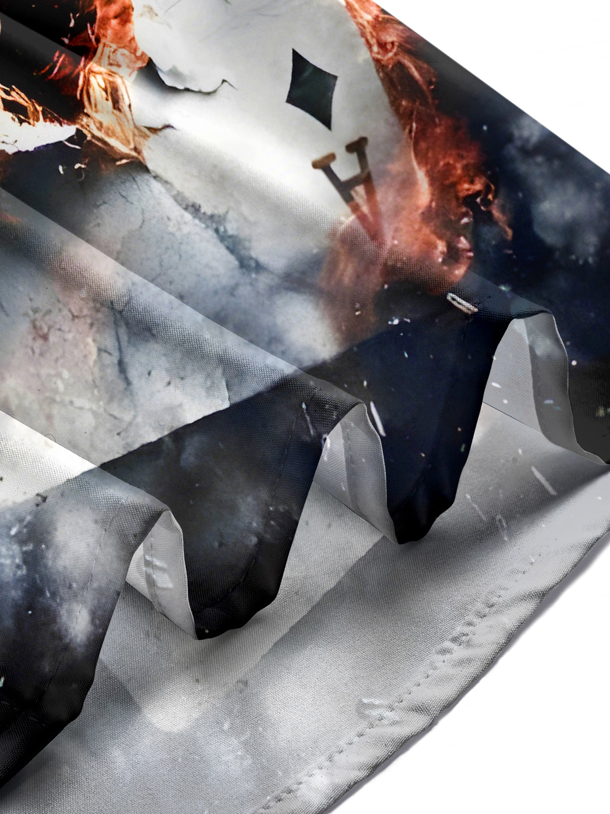 Poker Skull Men's Pocket Short Sleeve Shirts